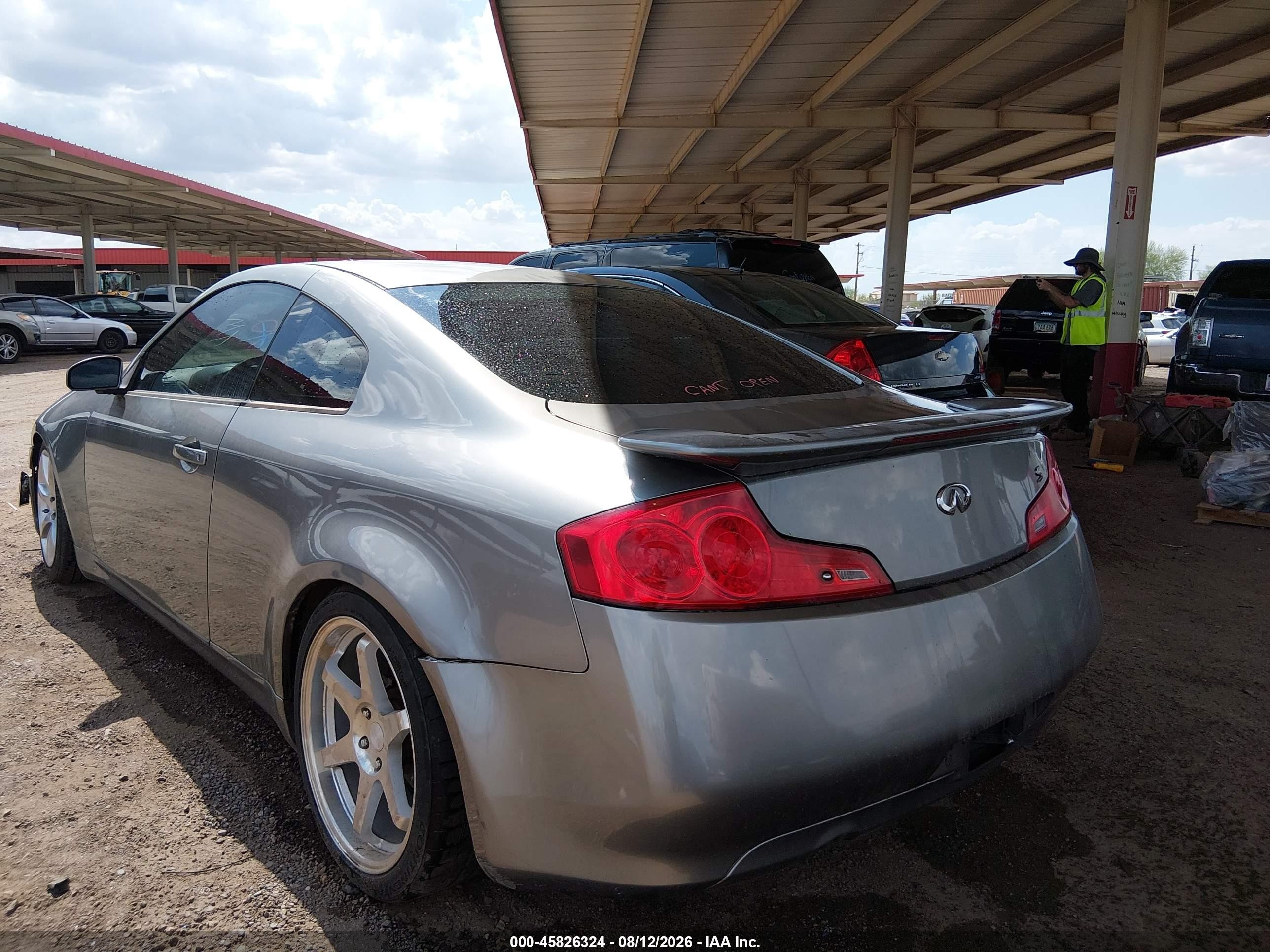 2005 Infiniti G35   Gray vin: JNKCV54E15M424058