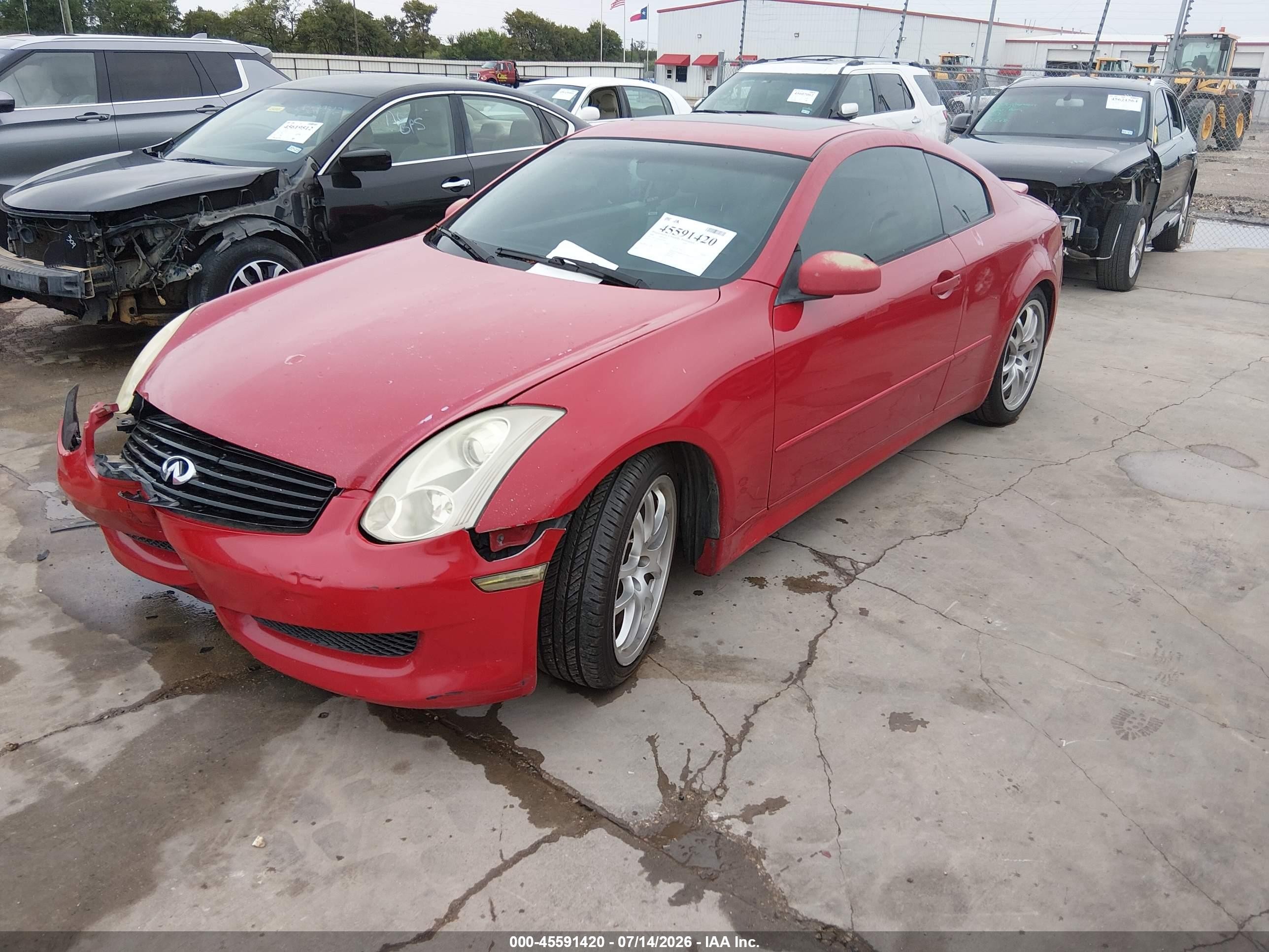 2006 Infiniti G35   Red vin: JNKCV54E16M703009