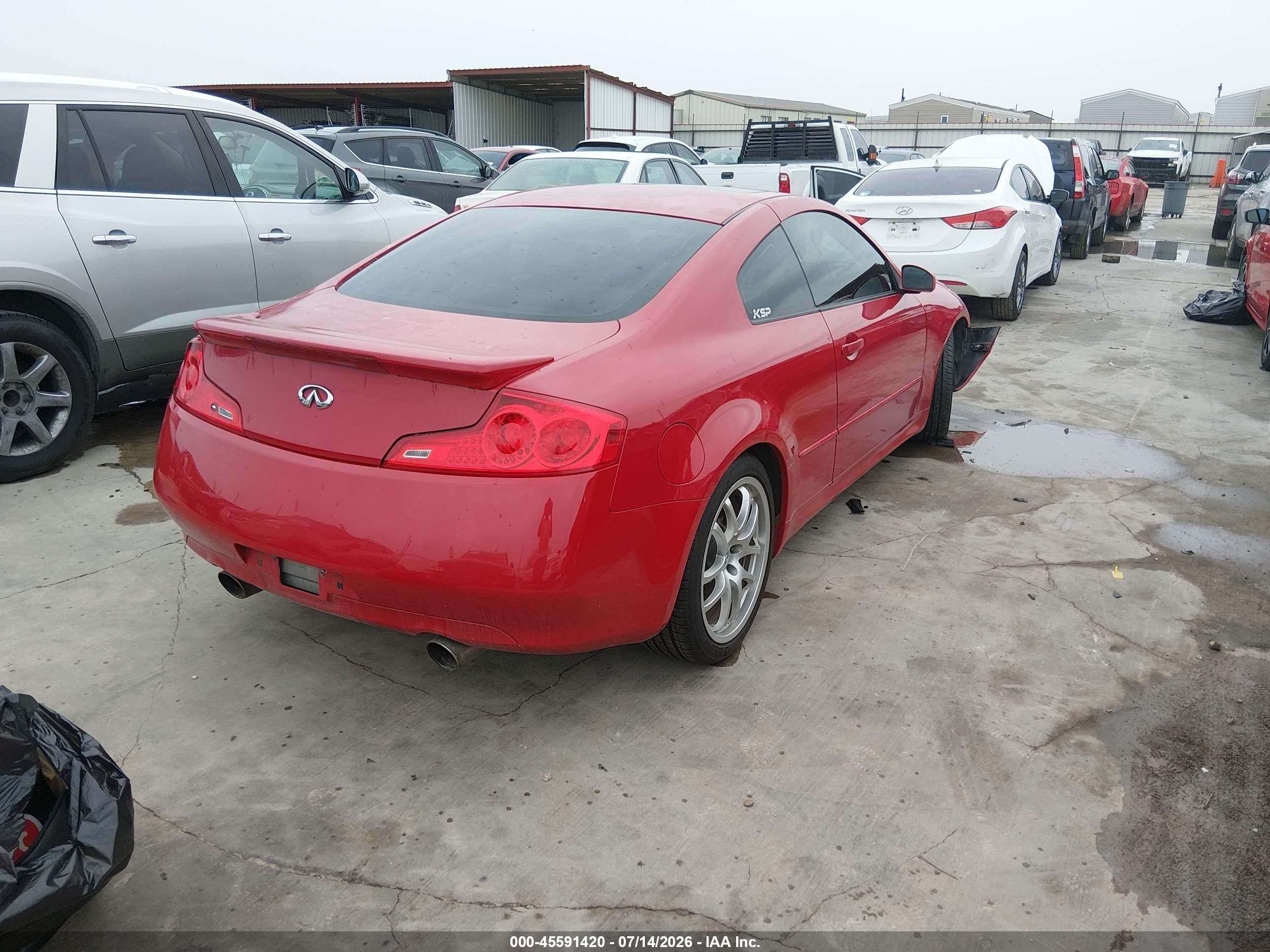 2006 Infiniti G35   Red vin: JNKCV54E16M703009