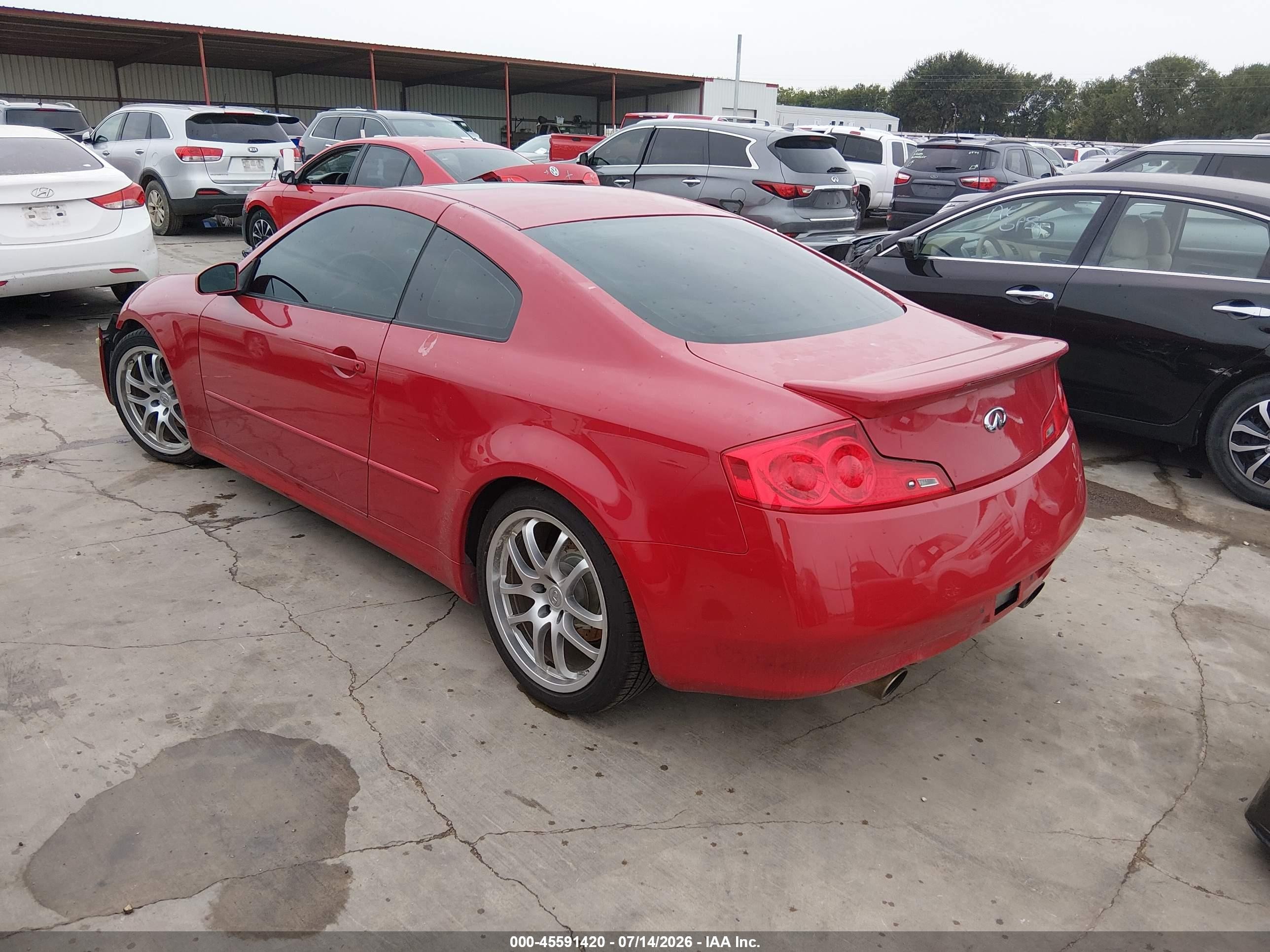 2006 Infiniti G35   Red vin: JNKCV54E16M703009