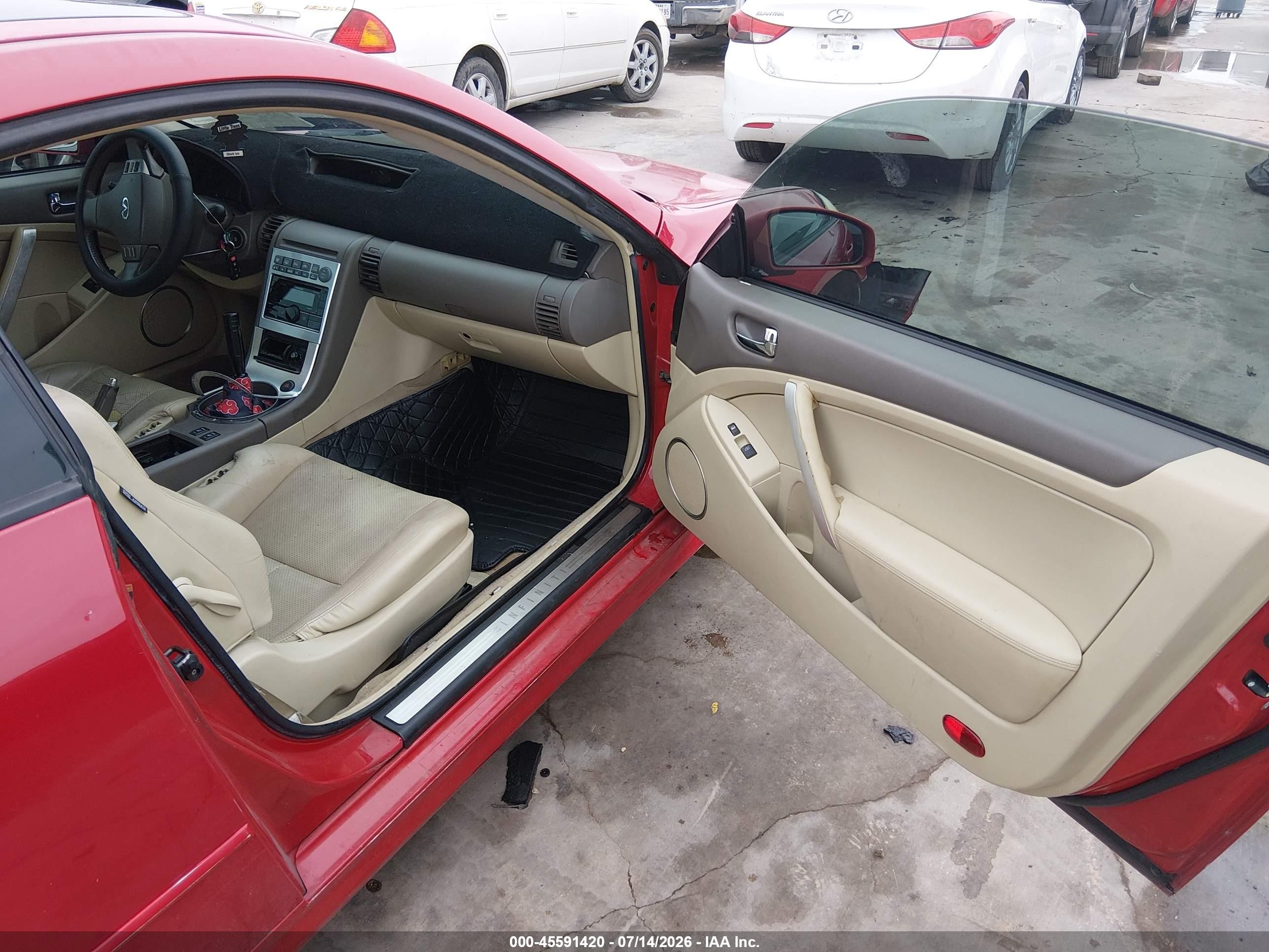2006 Infiniti G35   Red vin: JNKCV54E16M703009