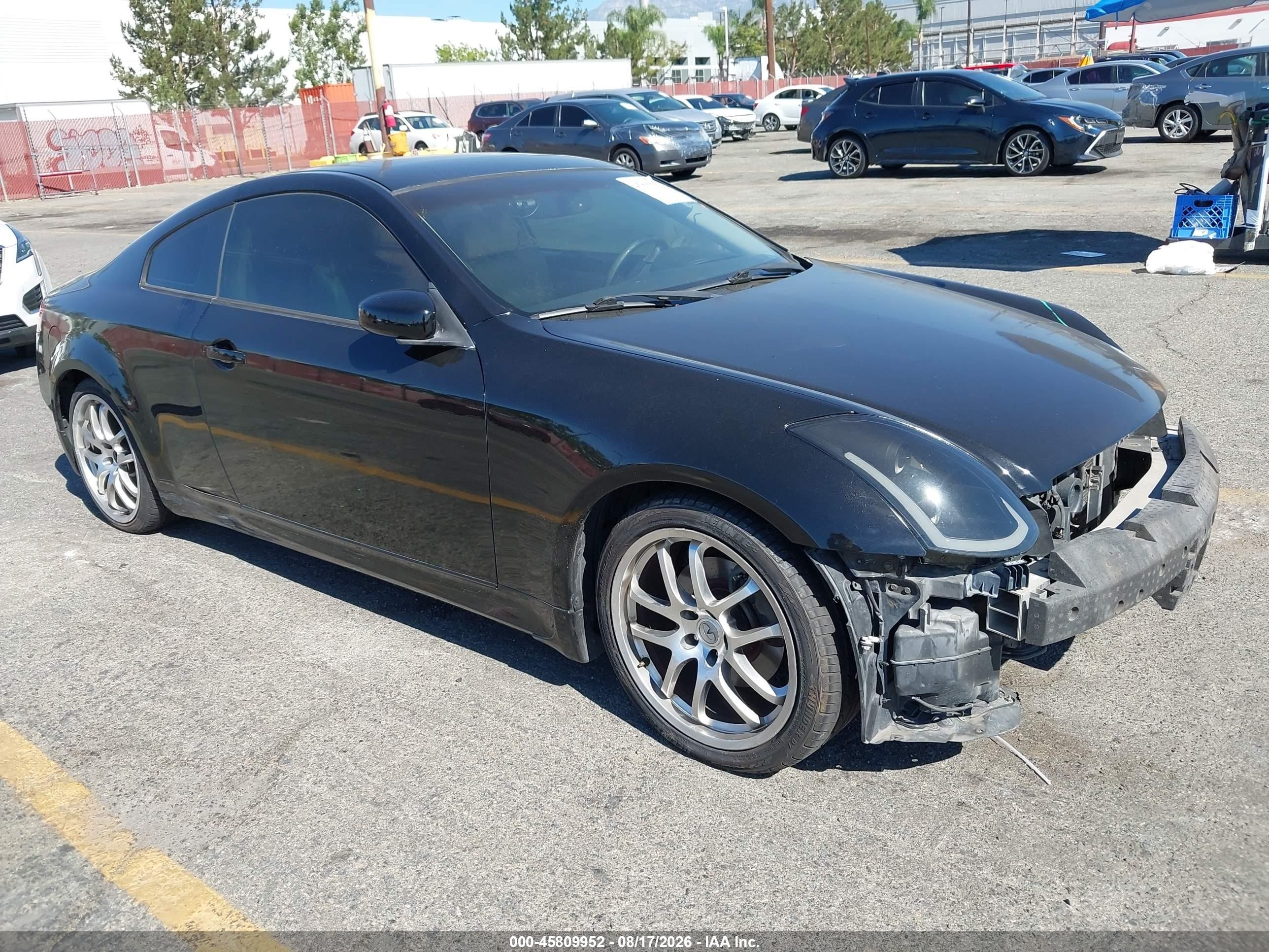 2006 Infiniti G35   Black vin: JNKCV54E16M716116