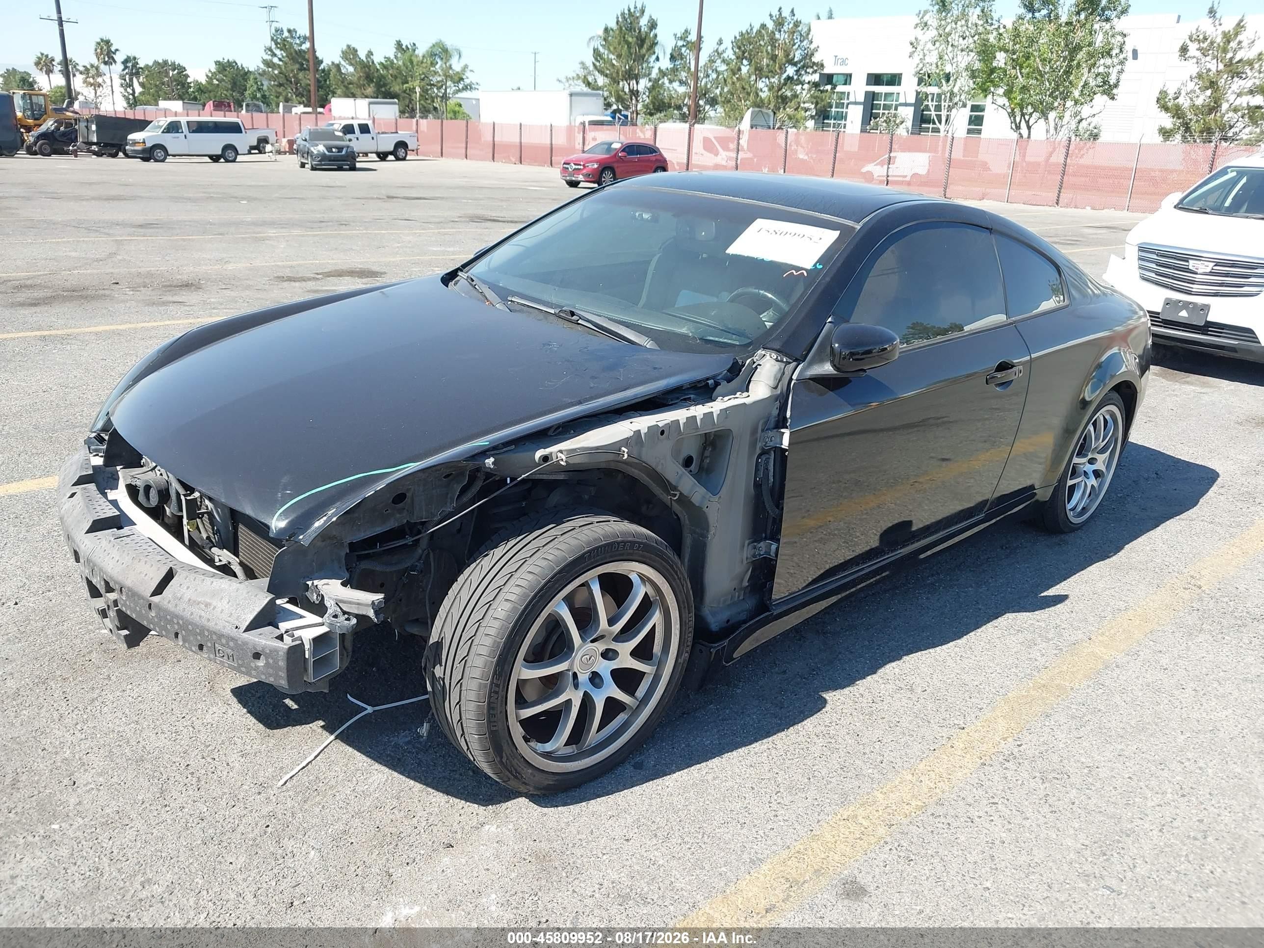2006 Infiniti G35   Black vin: JNKCV54E16M716116
