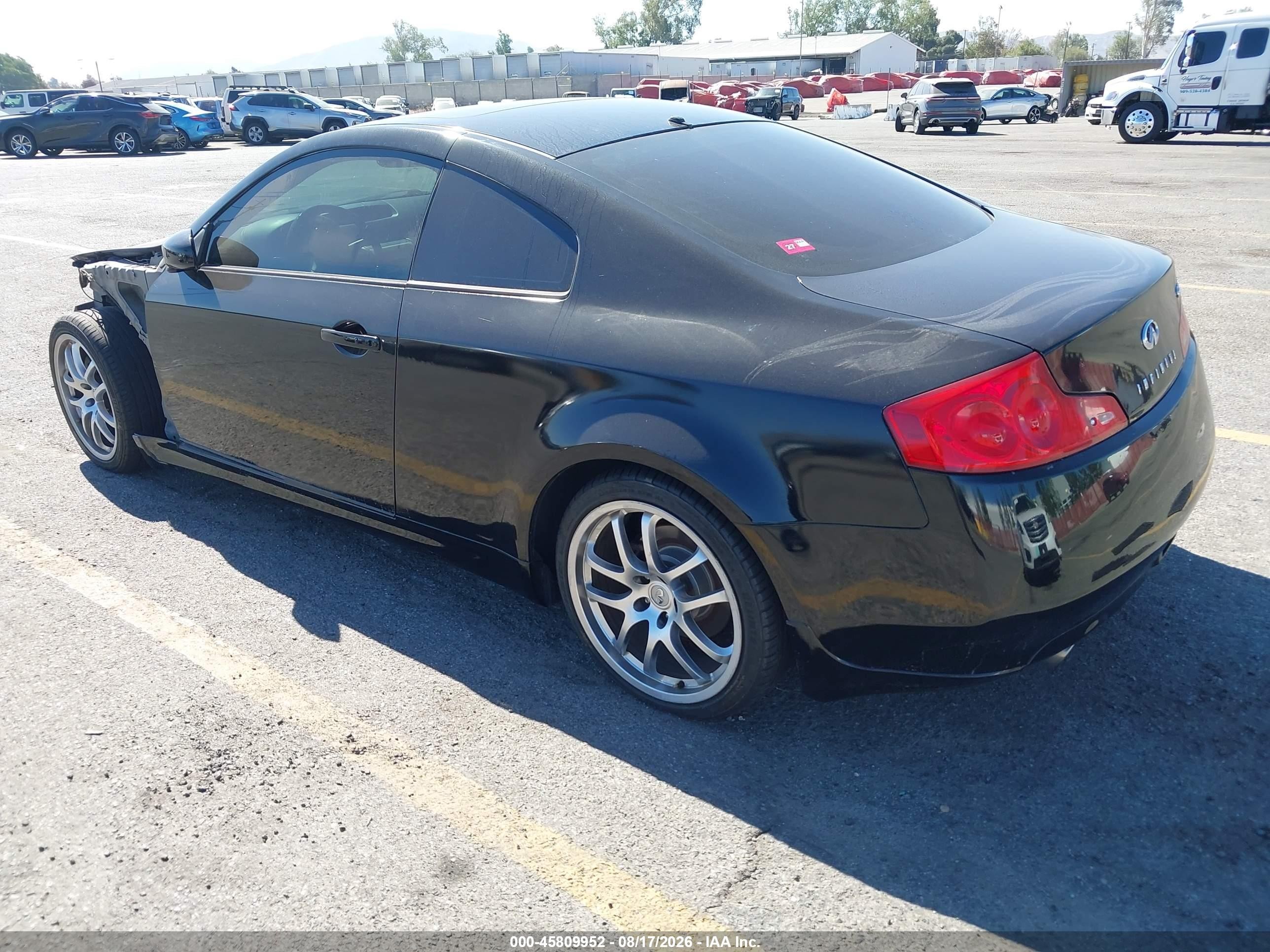 2006 Infiniti G35   Black vin: JNKCV54E16M716116