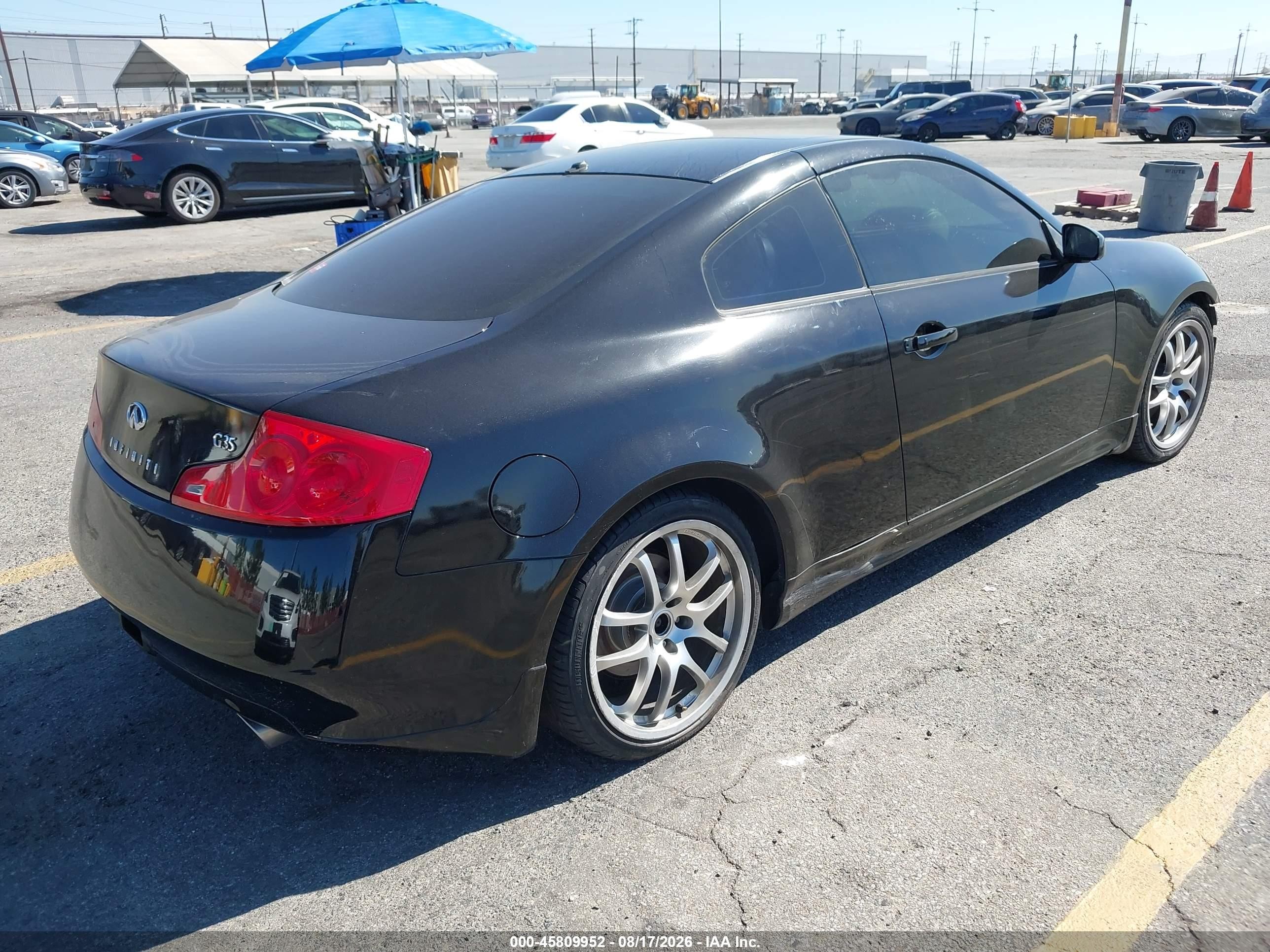 2006 Infiniti G35   Black vin: JNKCV54E16M716116