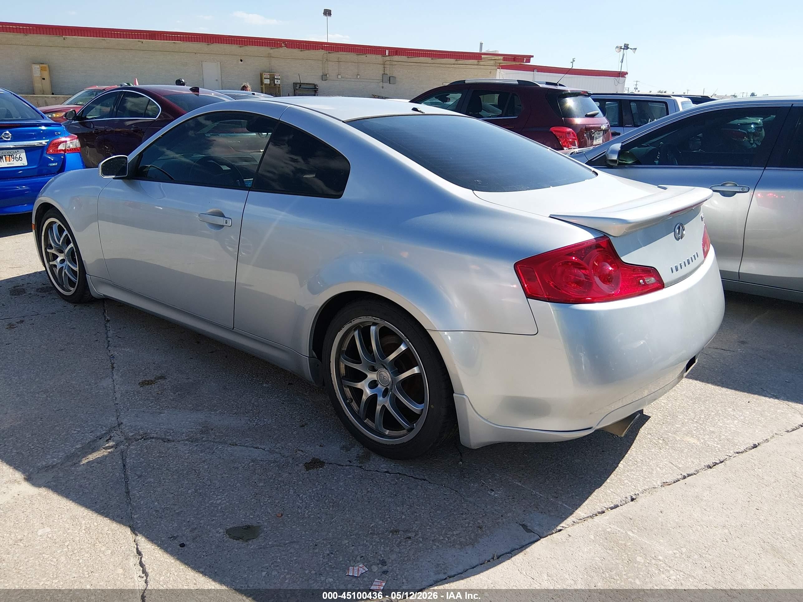 2007 Infiniti G35   Silver vin: JNKCV54E17M902191