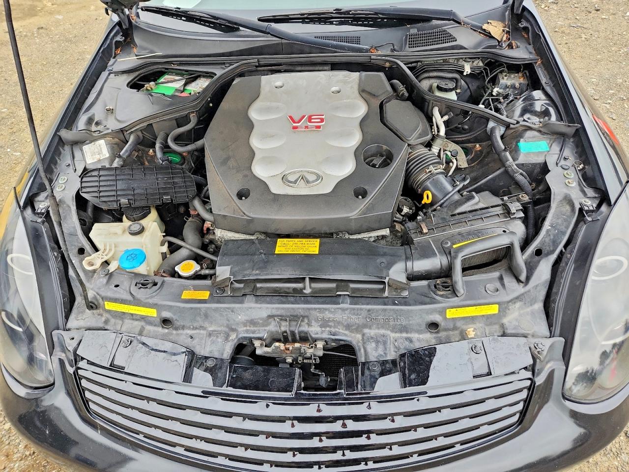 2003 Infiniti G35 Base Black vin: JNKCV54E23M224769