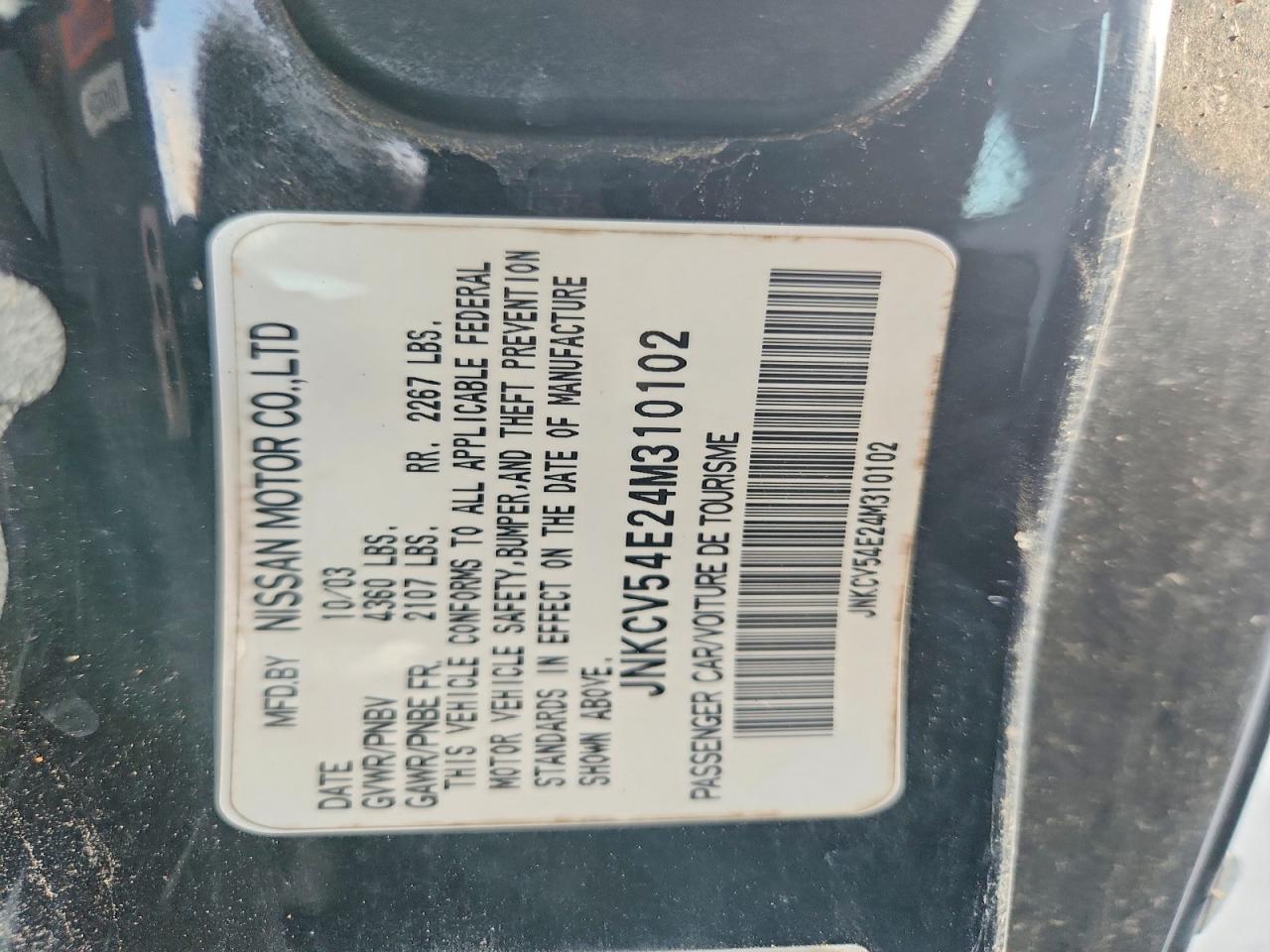 2004 Infiniti G35 Base Black vin: JNKCV54E24M310102