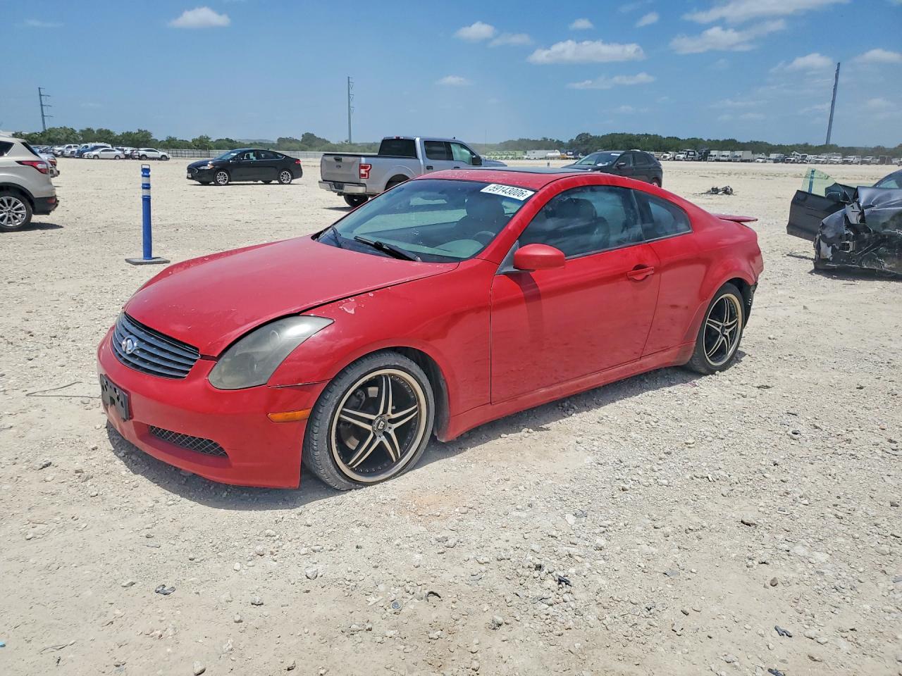 2004 Infiniti G35 Base Red vin: JNKCV54E24M817632