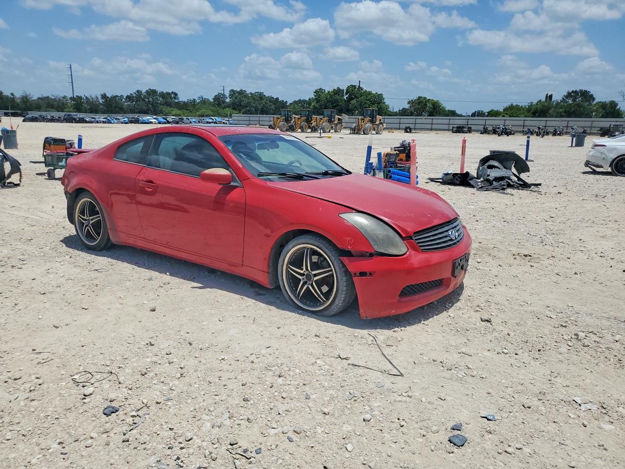 2004 Infiniti G35 Base Red vin: JNKCV54E24M817632