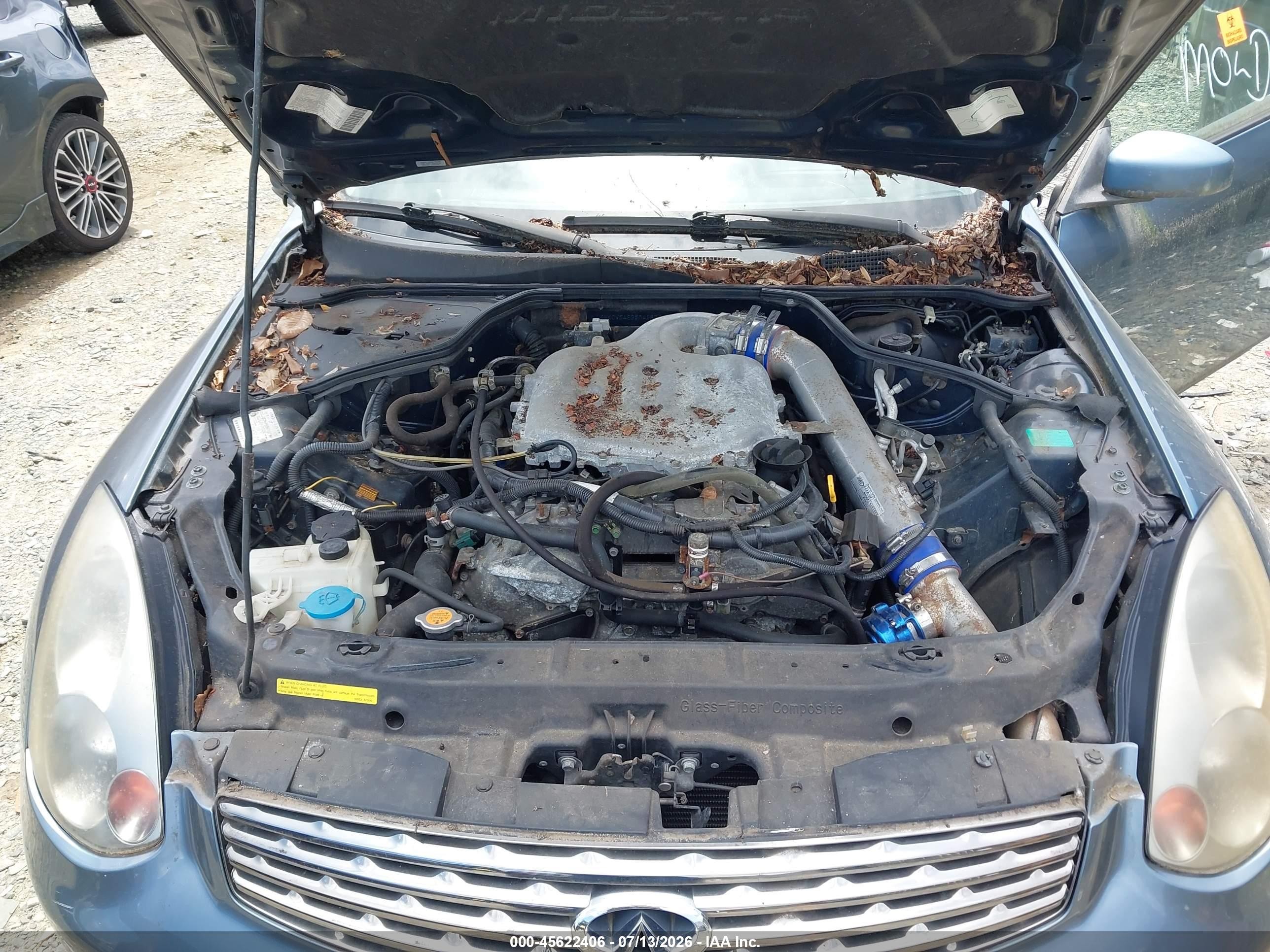 2005 Infiniti G35   Blue vin: JNKCV54E25M418785