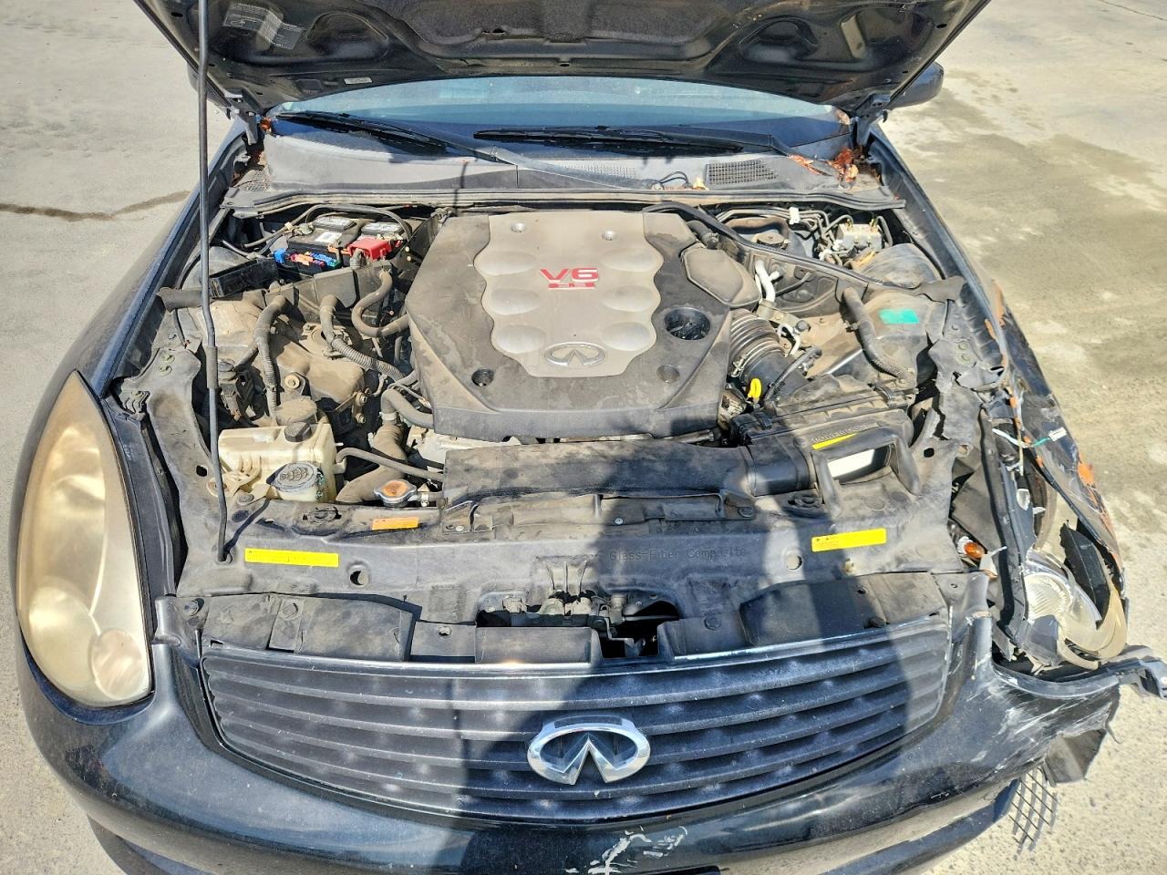 2006 Infiniti G35 Base Black vin: JNKCV54E26M718263