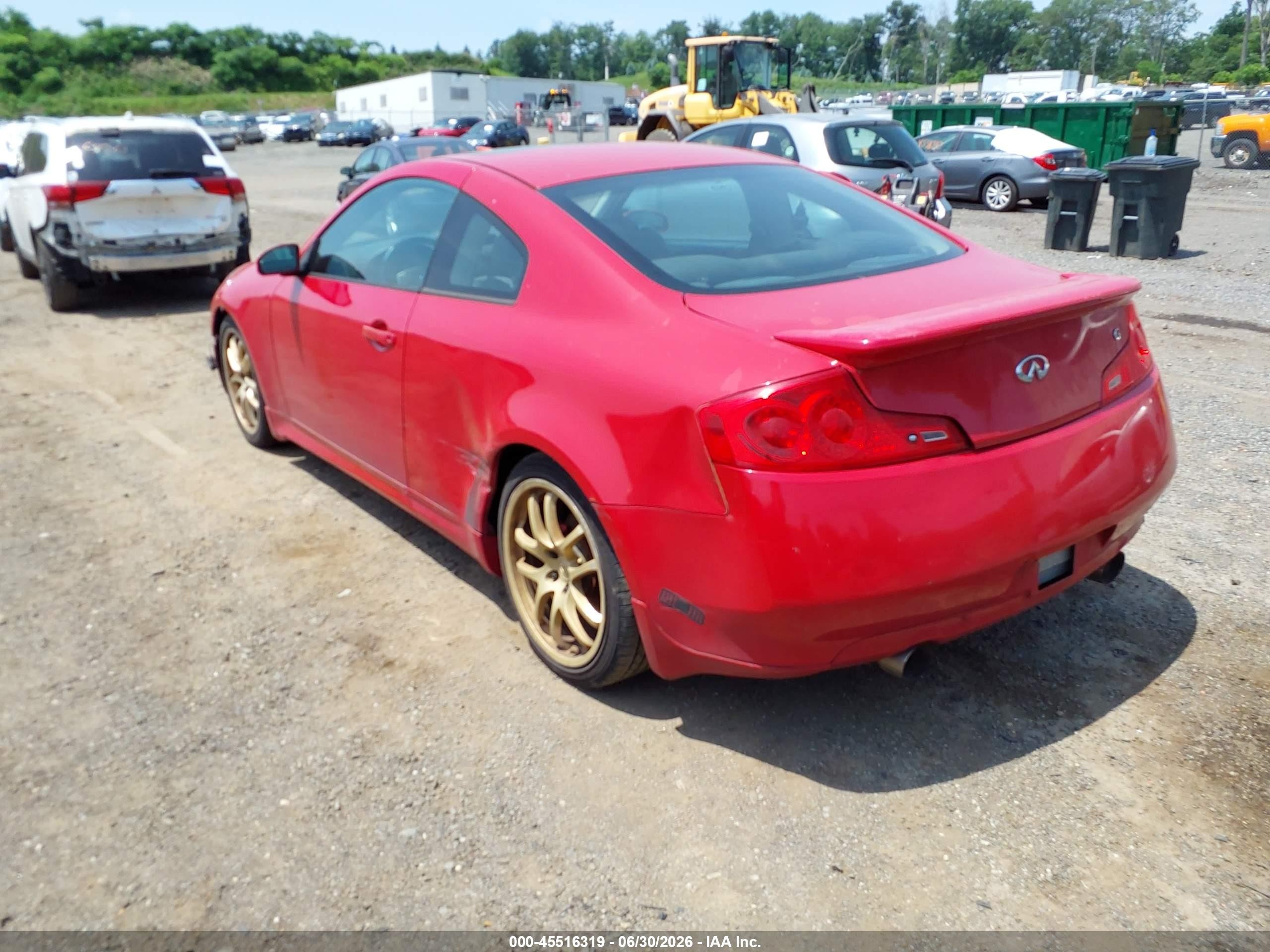 2006 Infiniti G35   Red vin: JNKCV54E26M720224