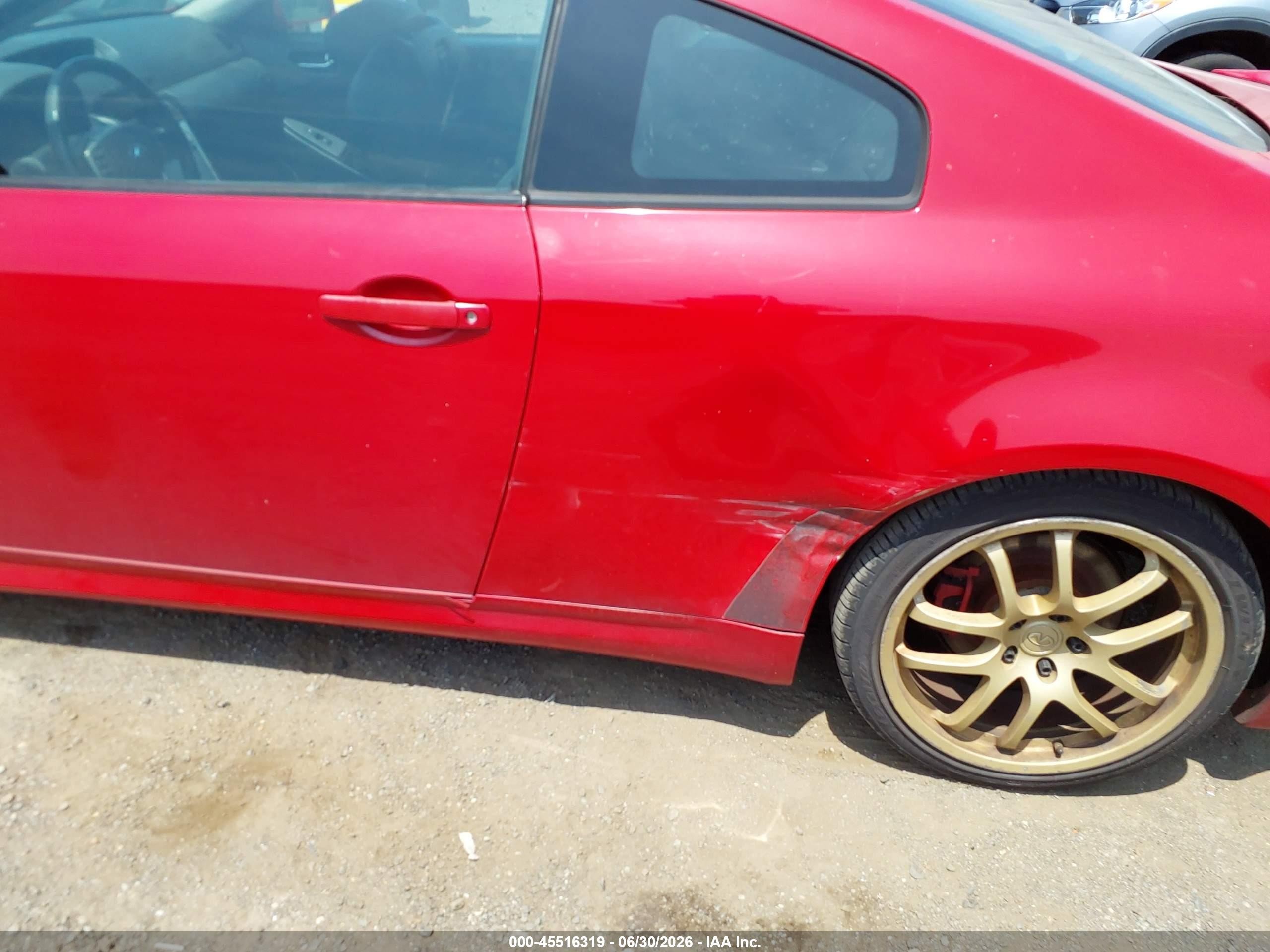 2006 Infiniti G35   Red vin: JNKCV54E26M720224