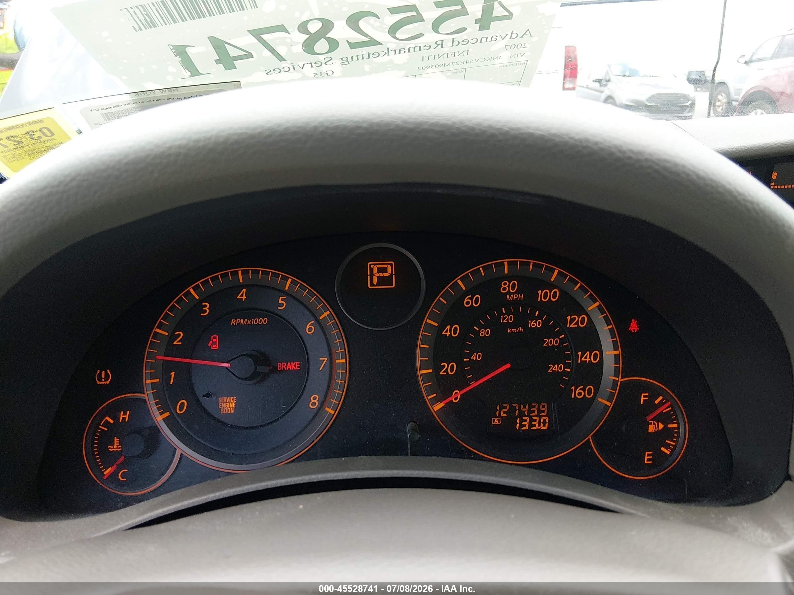 2007 Infiniti G35   Gray vin: JNKCV54E27M903902