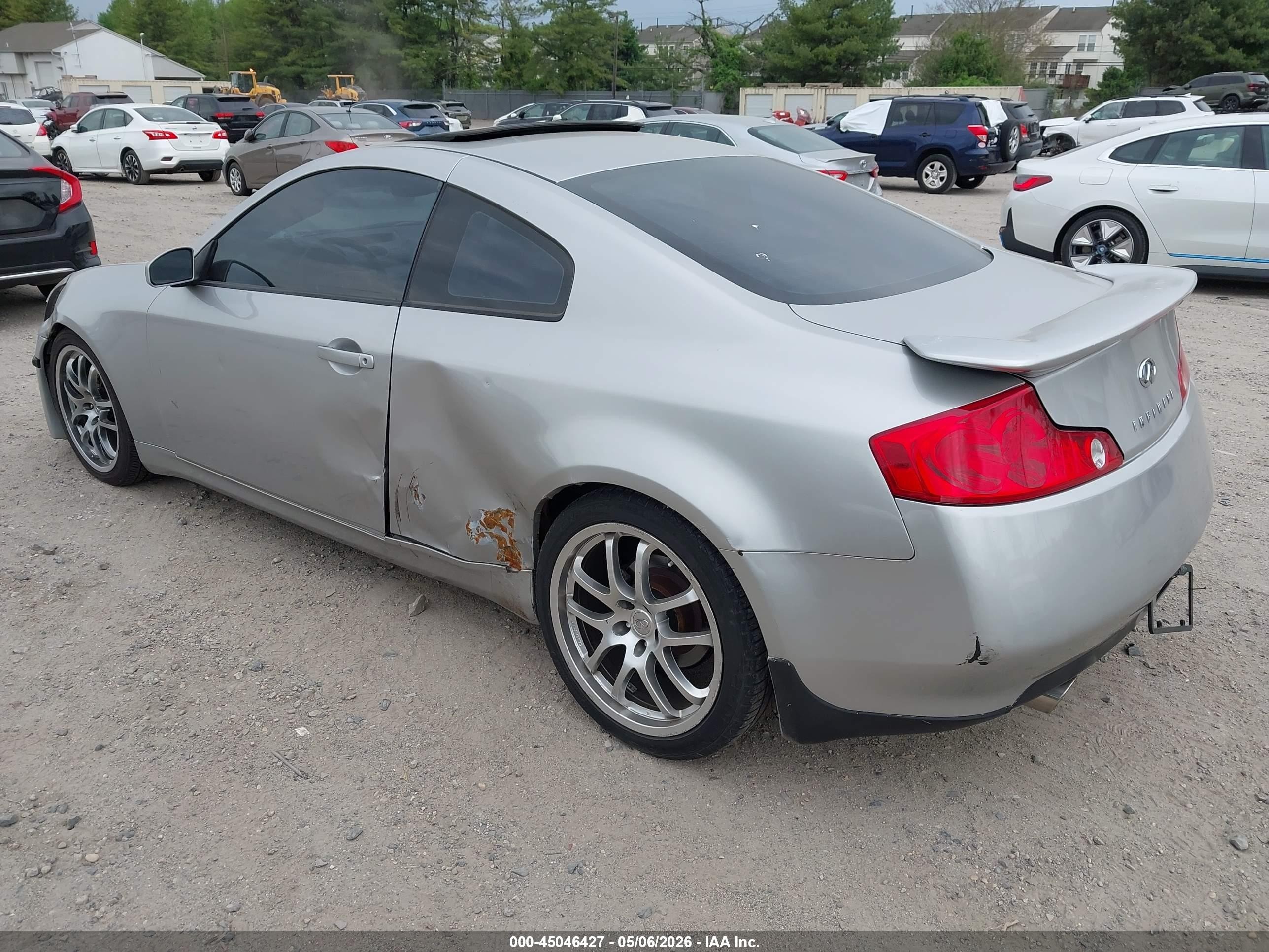 2003 Infiniti G35 Base W/leather Gray vin: JNKCV54E33M223291