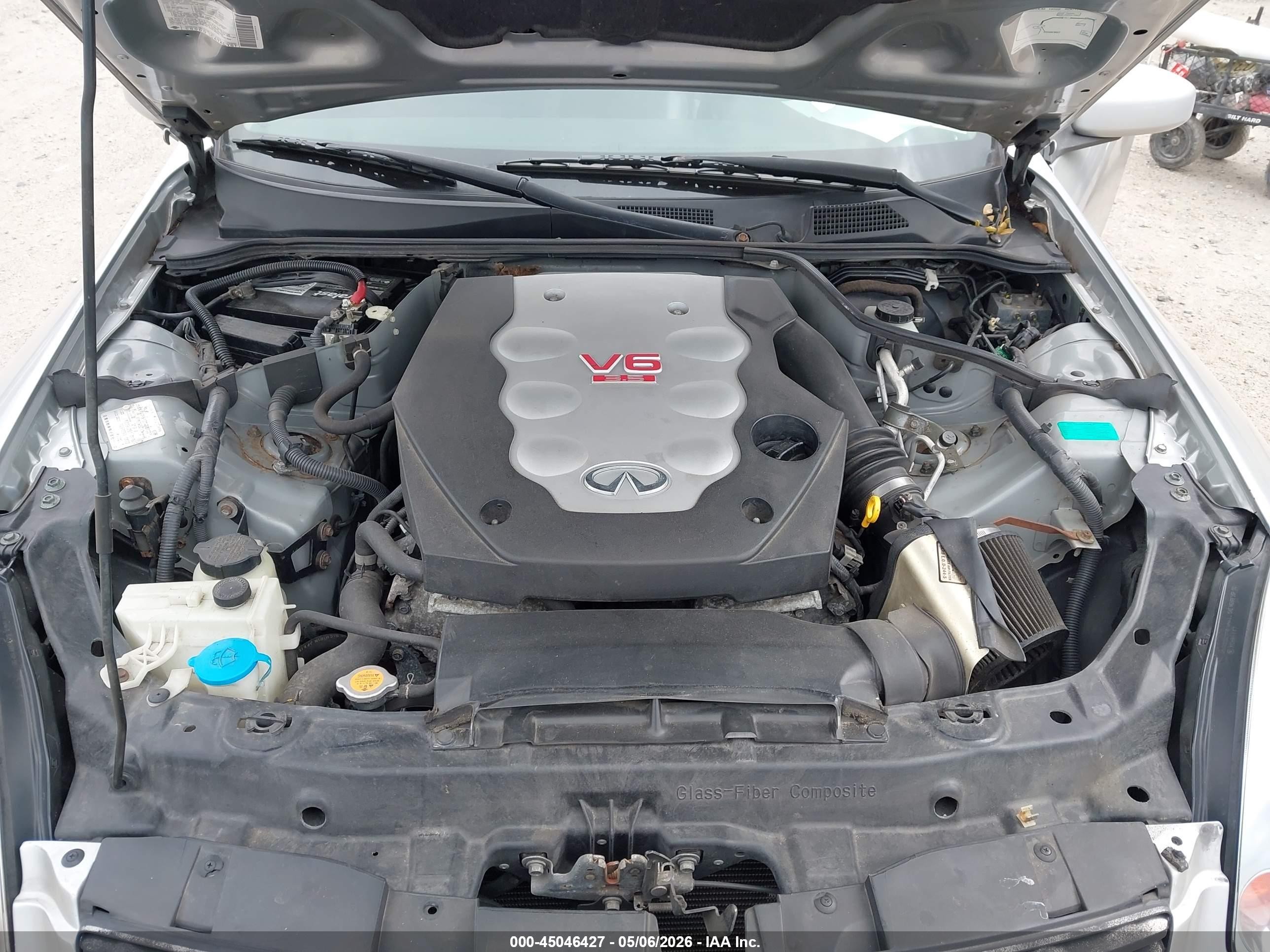 2003 Infiniti G35 Base W/leather Gray vin: JNKCV54E33M223291