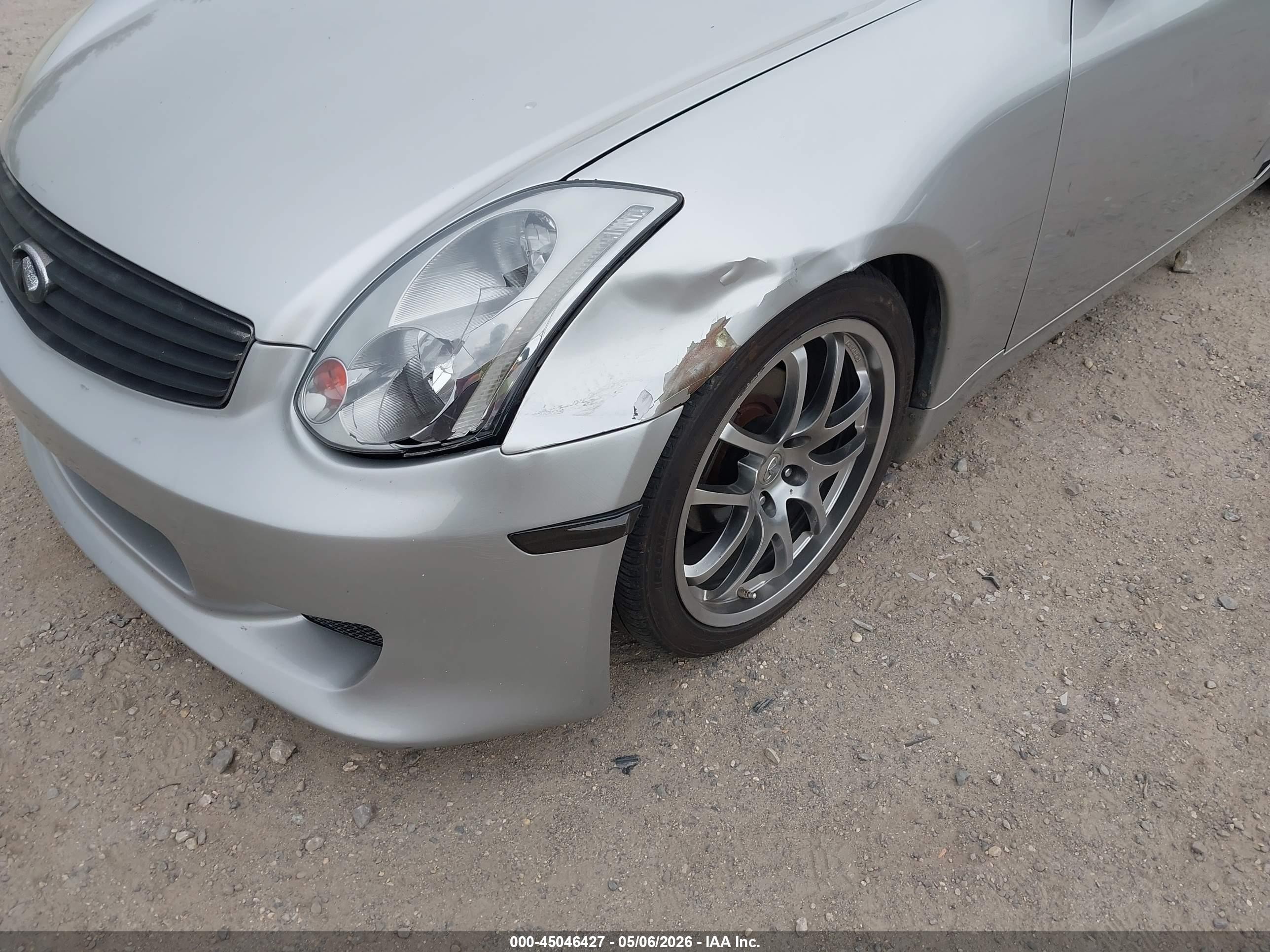 2003 Infiniti G35 Base W/leather Gray vin: JNKCV54E33M223291