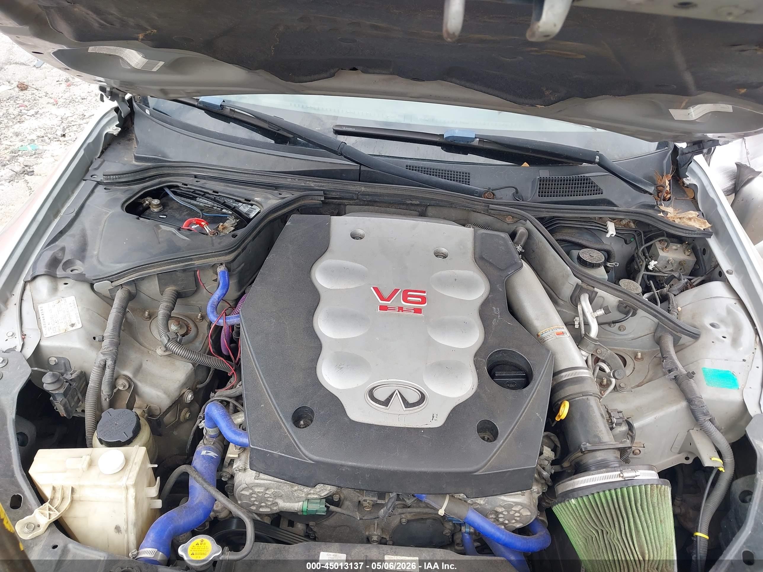 2004 Infiniti G35   Silver vin: JNKCV54E34M806283