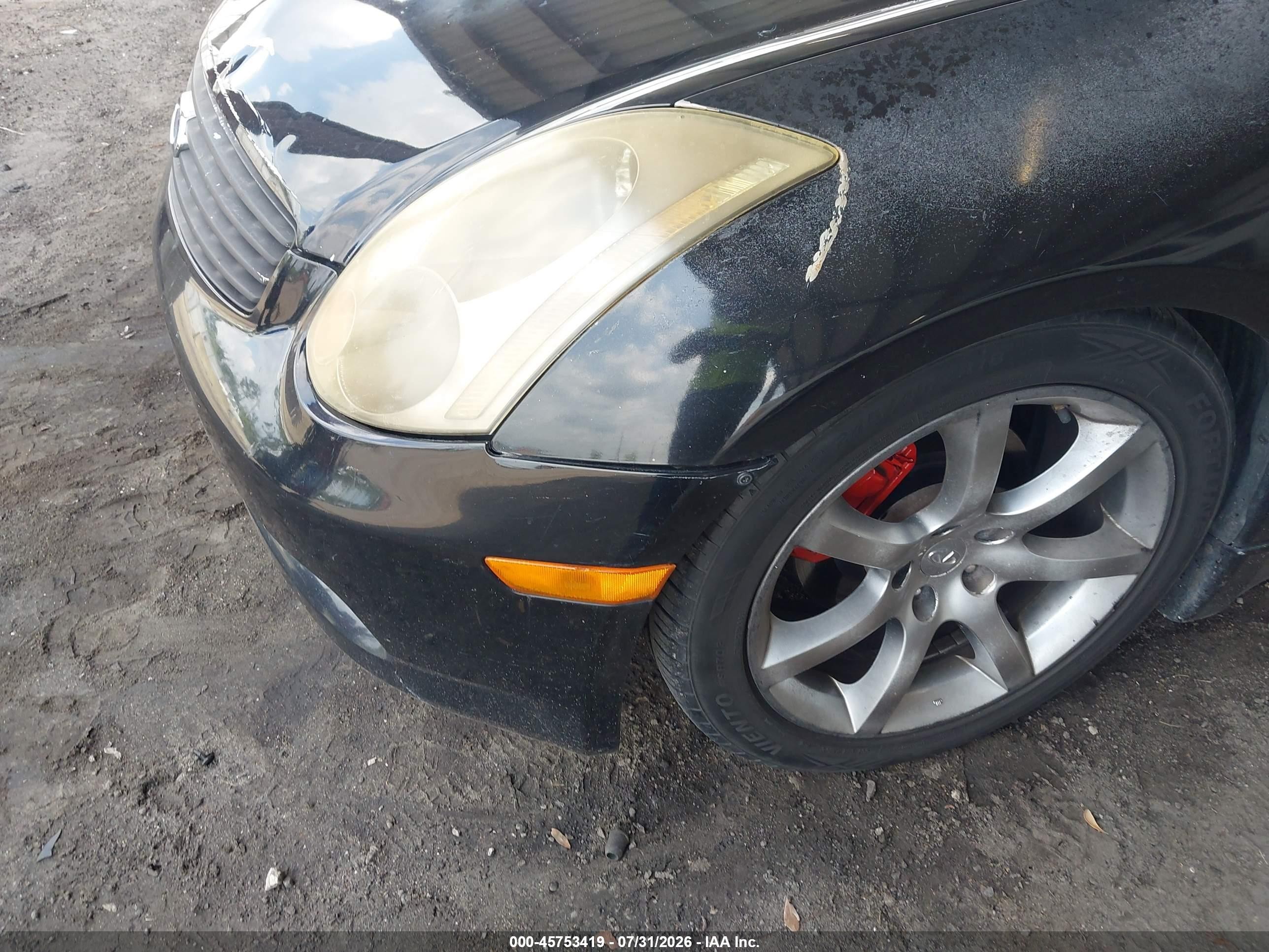 2004 Infiniti G35   Black vin: JNKCV54E34M816408