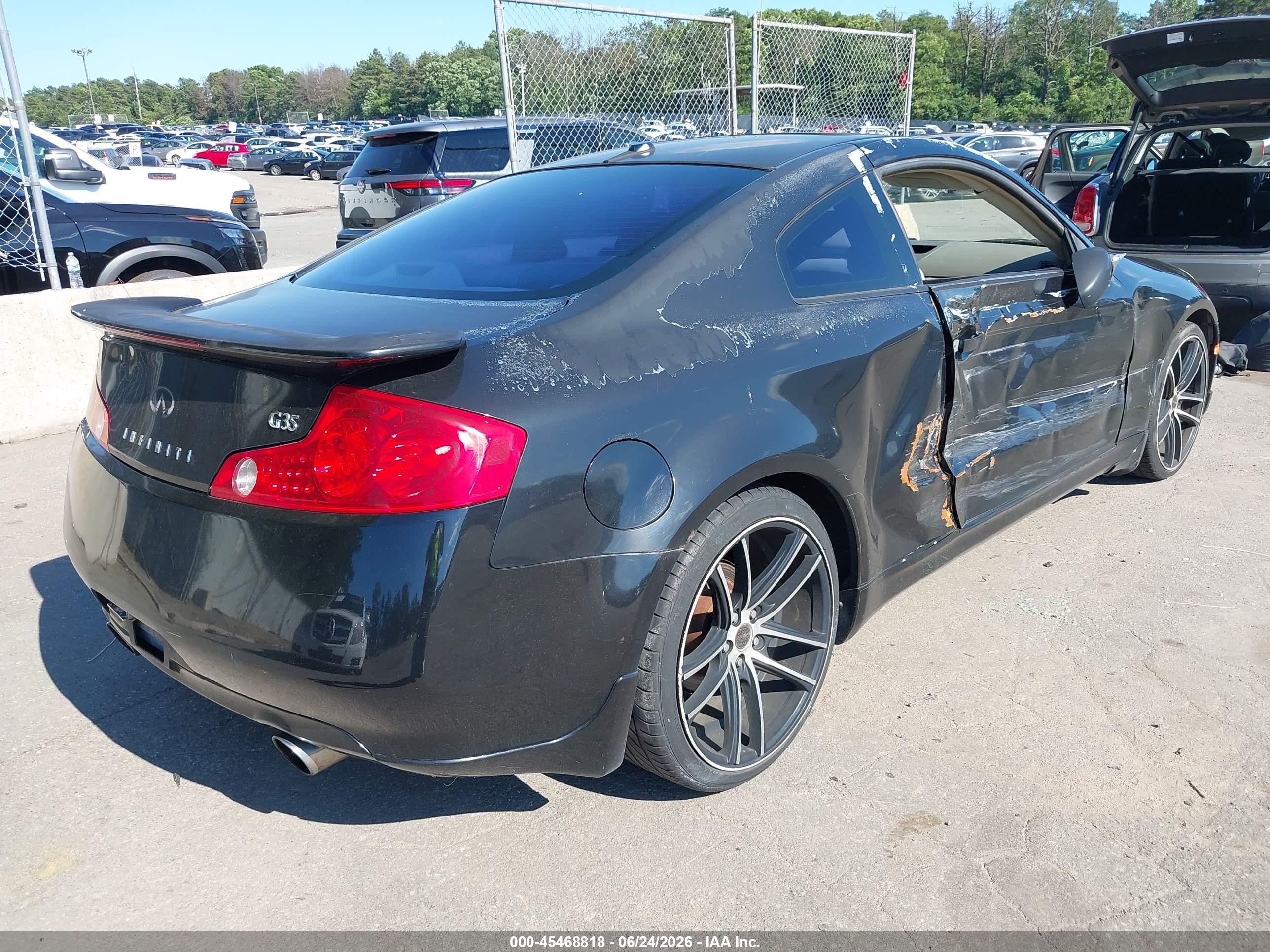 2004 Infiniti G35   Black vin: JNKCV54E34M817302