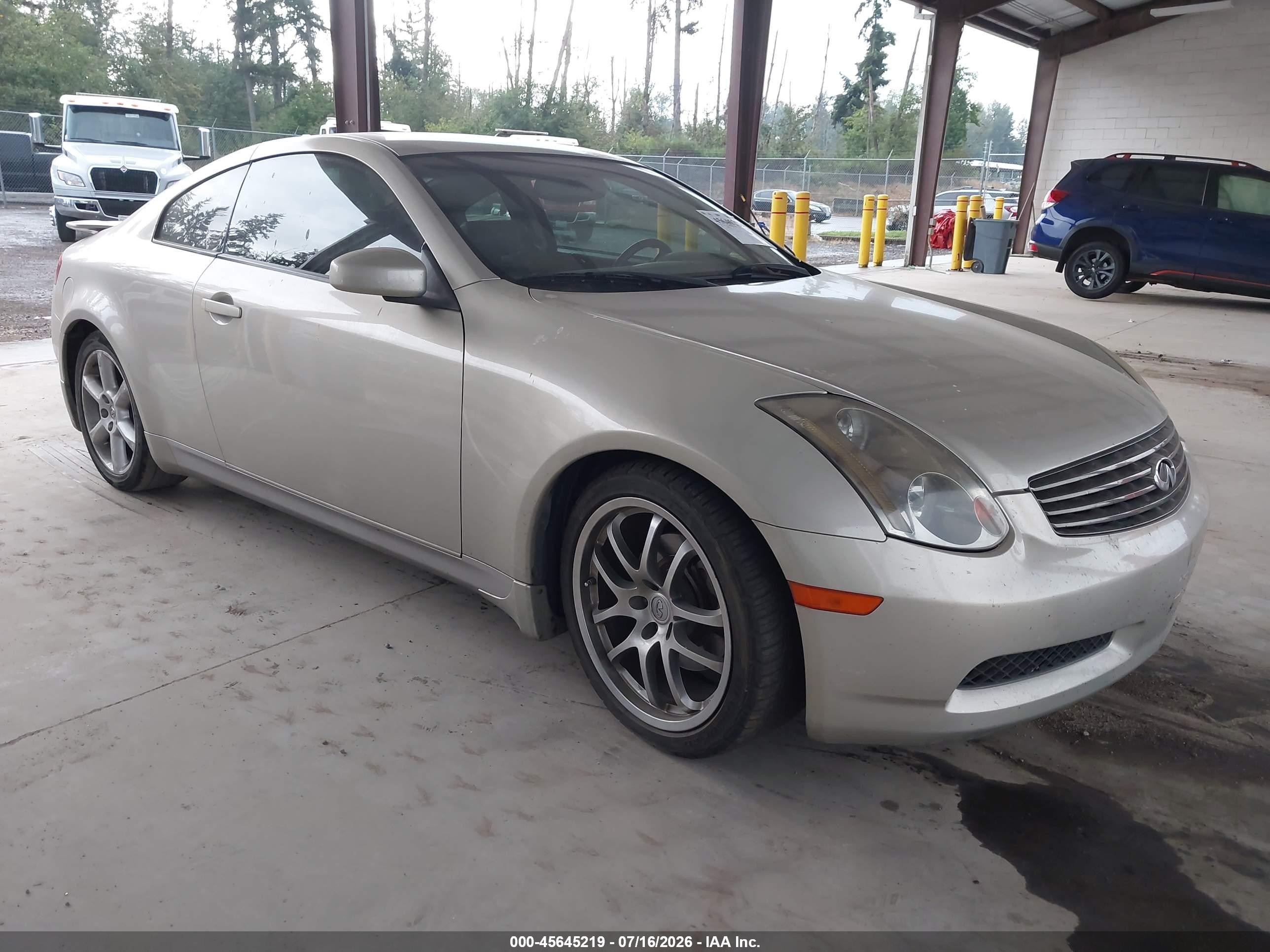 2005 Infiniti G35   Tan vin: JNKCV54E35M416401