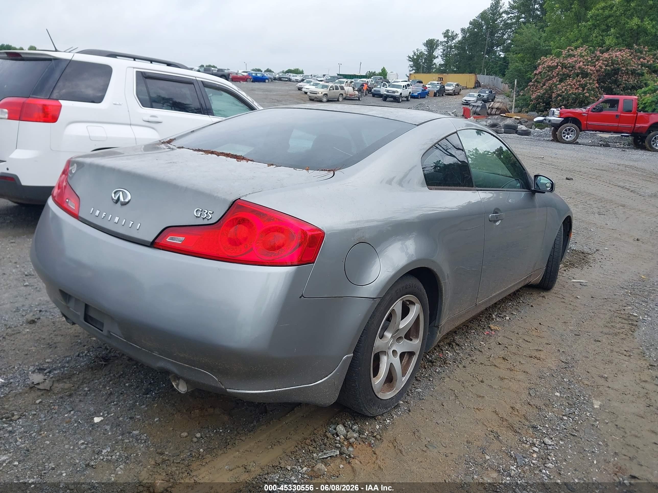 2006 Infiniti G35   Gray vin: JNKCV54E36M715341