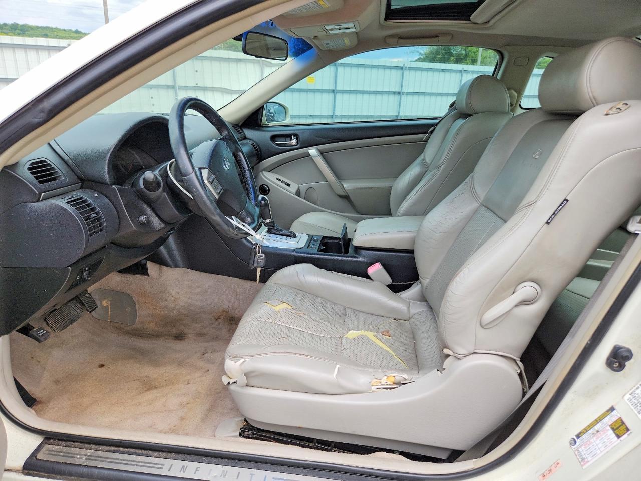 2006 Infiniti G35 Base Белый vin: JNKCV54E36M720393