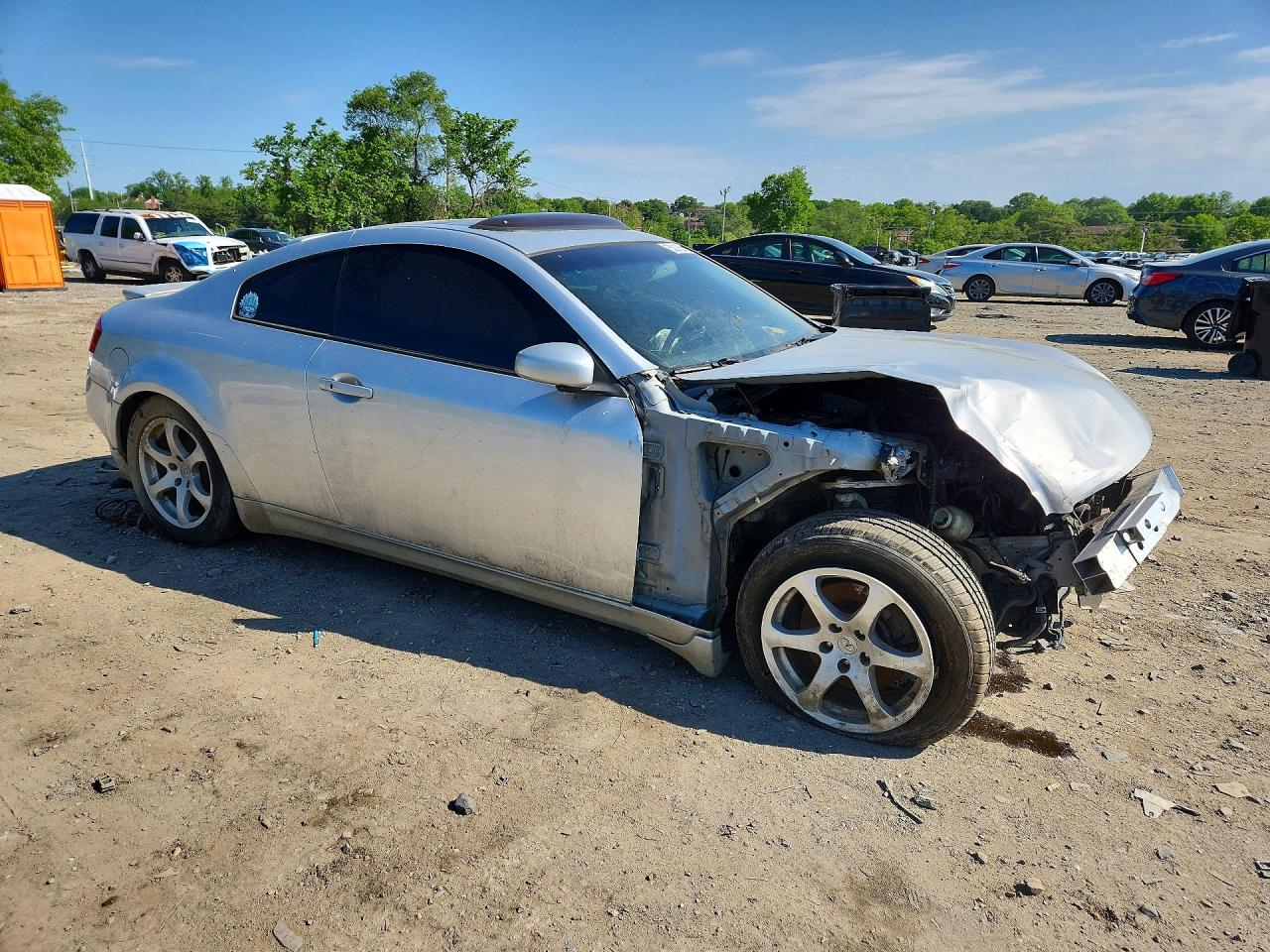 2007 Infiniti G35 Base Silver vin: JNKCV54E37M901169