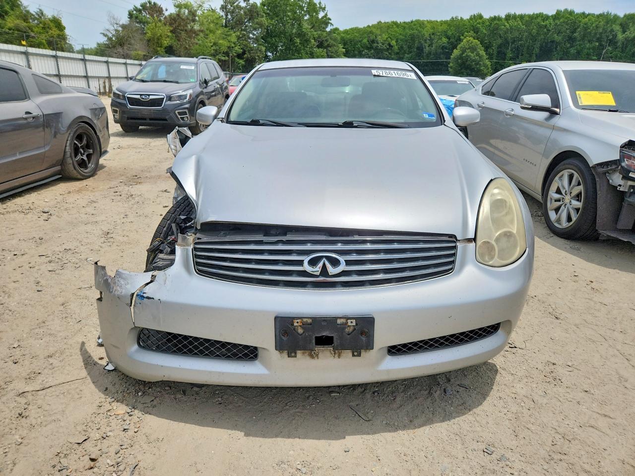 2007 Infiniti G35 Base Silver vin: JNKCV54E37M906839
