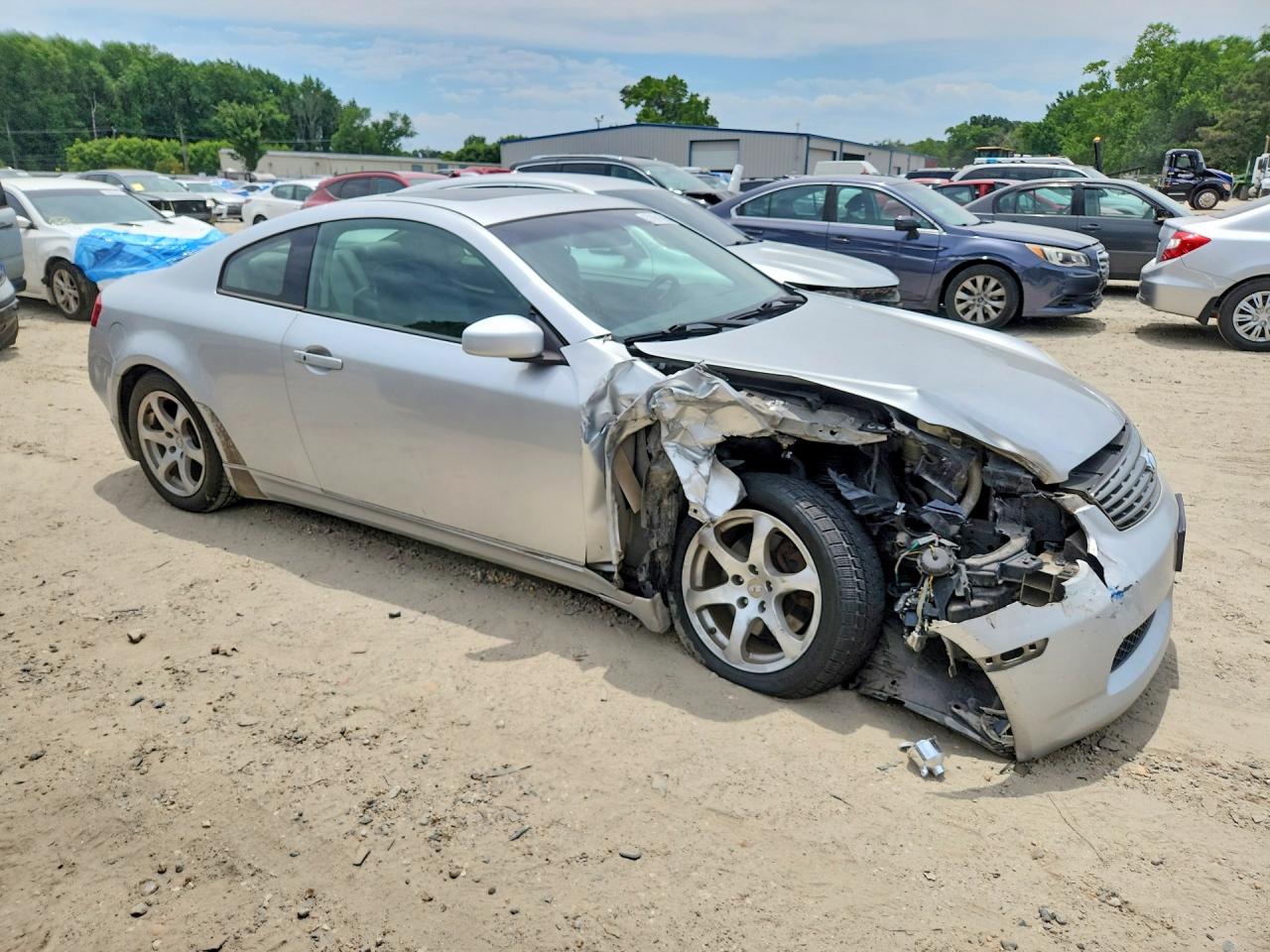 2007 Infiniti G35 Base Silver vin: JNKCV54E37M906839