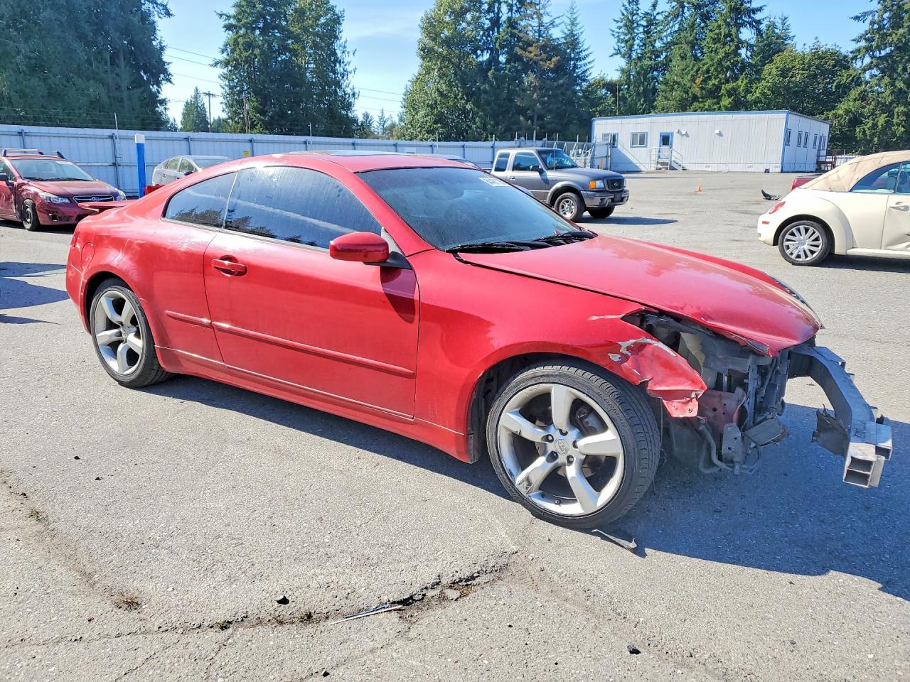 2003 Infiniti G35 Base Red vin: JNKCV54E43M213112