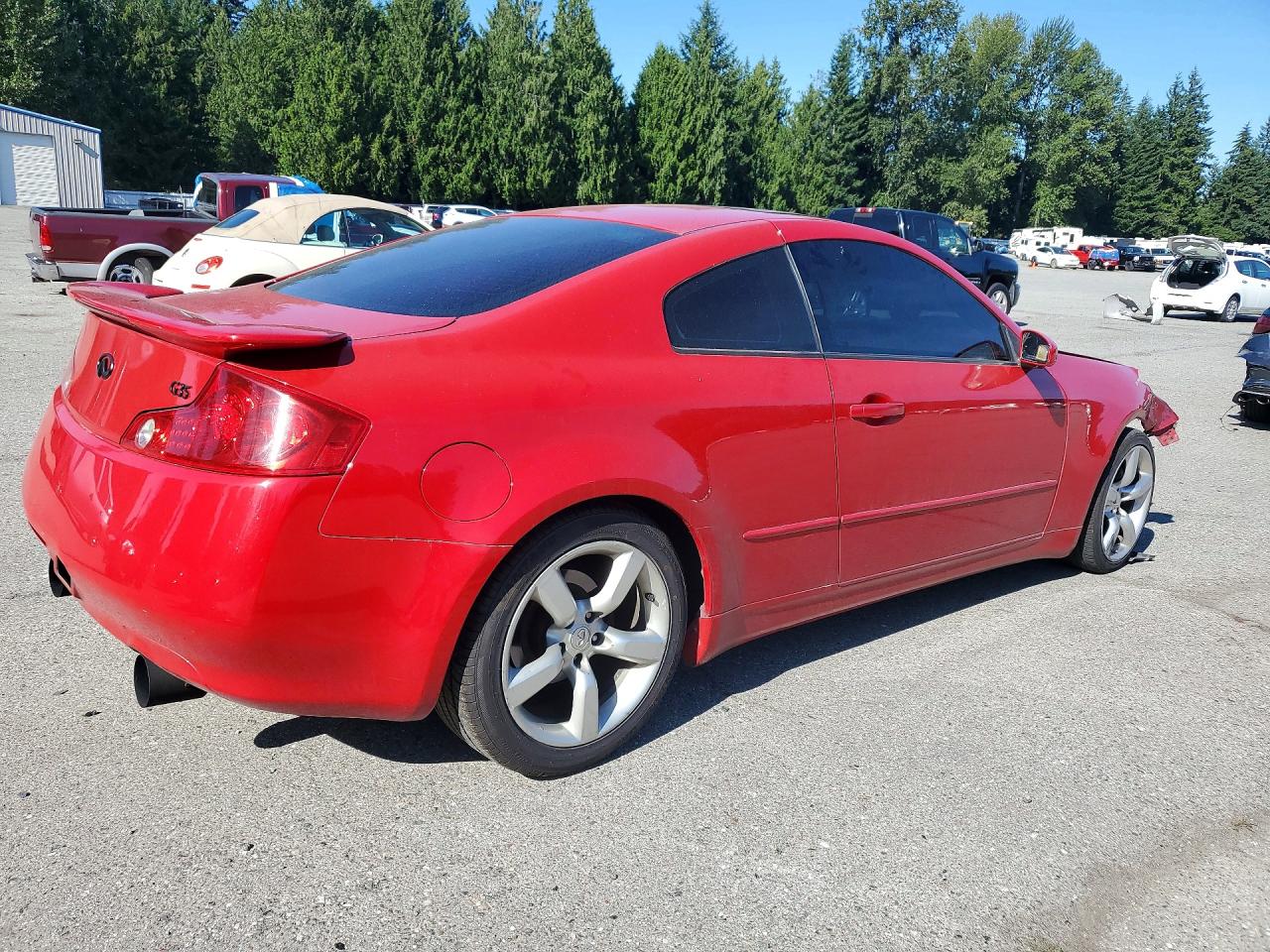 2003 Infiniti G35 Base Red vin: JNKCV54E43M213112