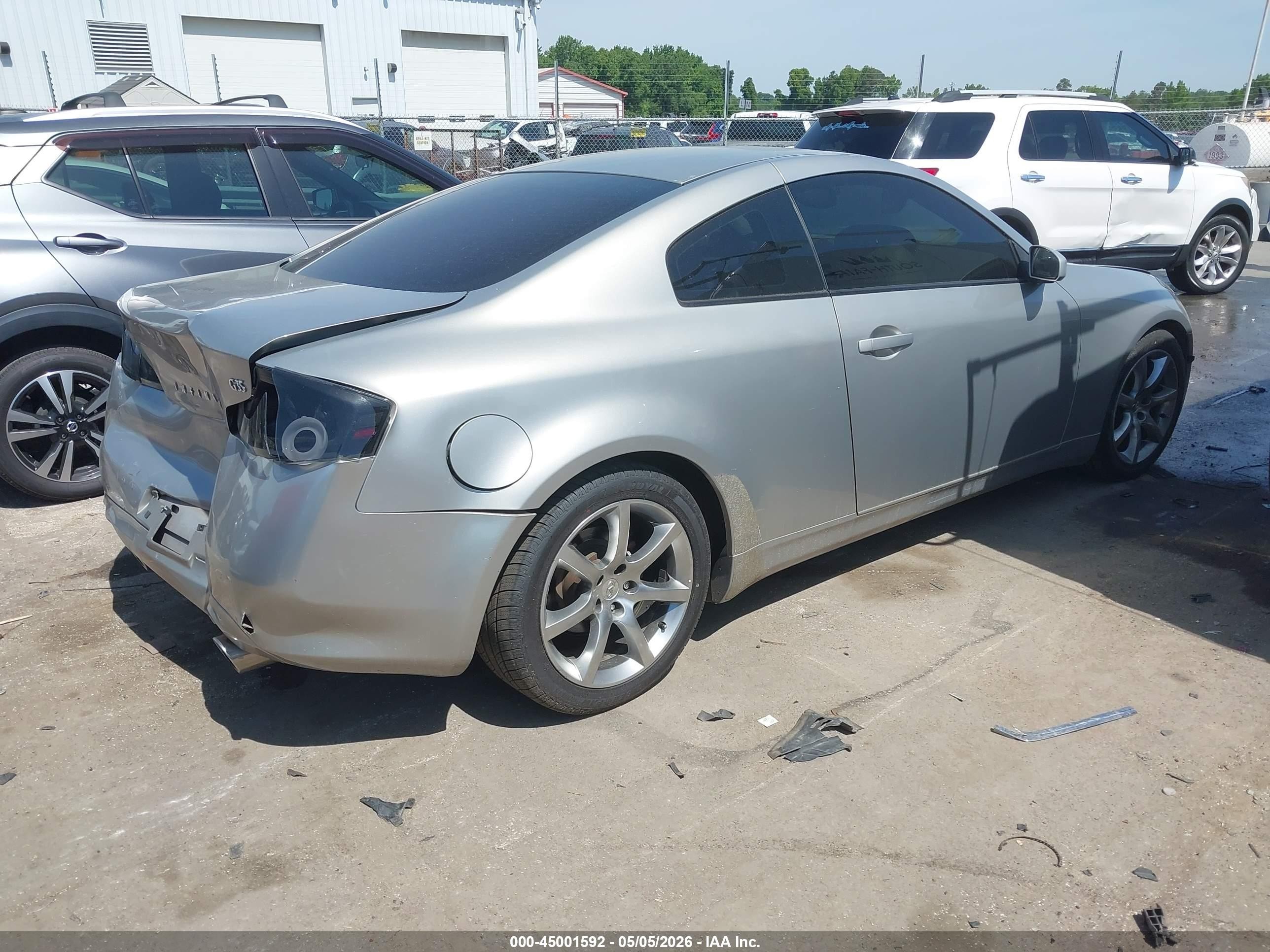 2003 Infiniti G35 Base W/leather Silver vin: JNKCV54E43M215488