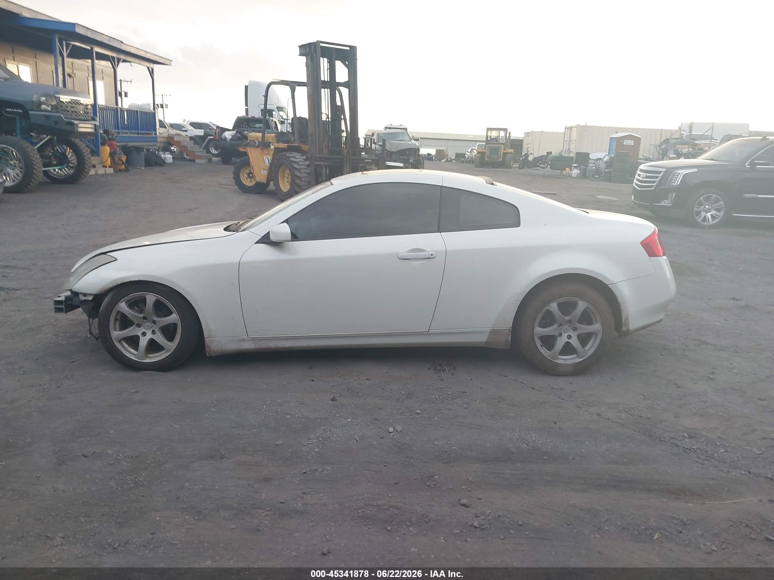 2003 Infiniti G35 Base W/leather White vin: JNKCV54E43M218858