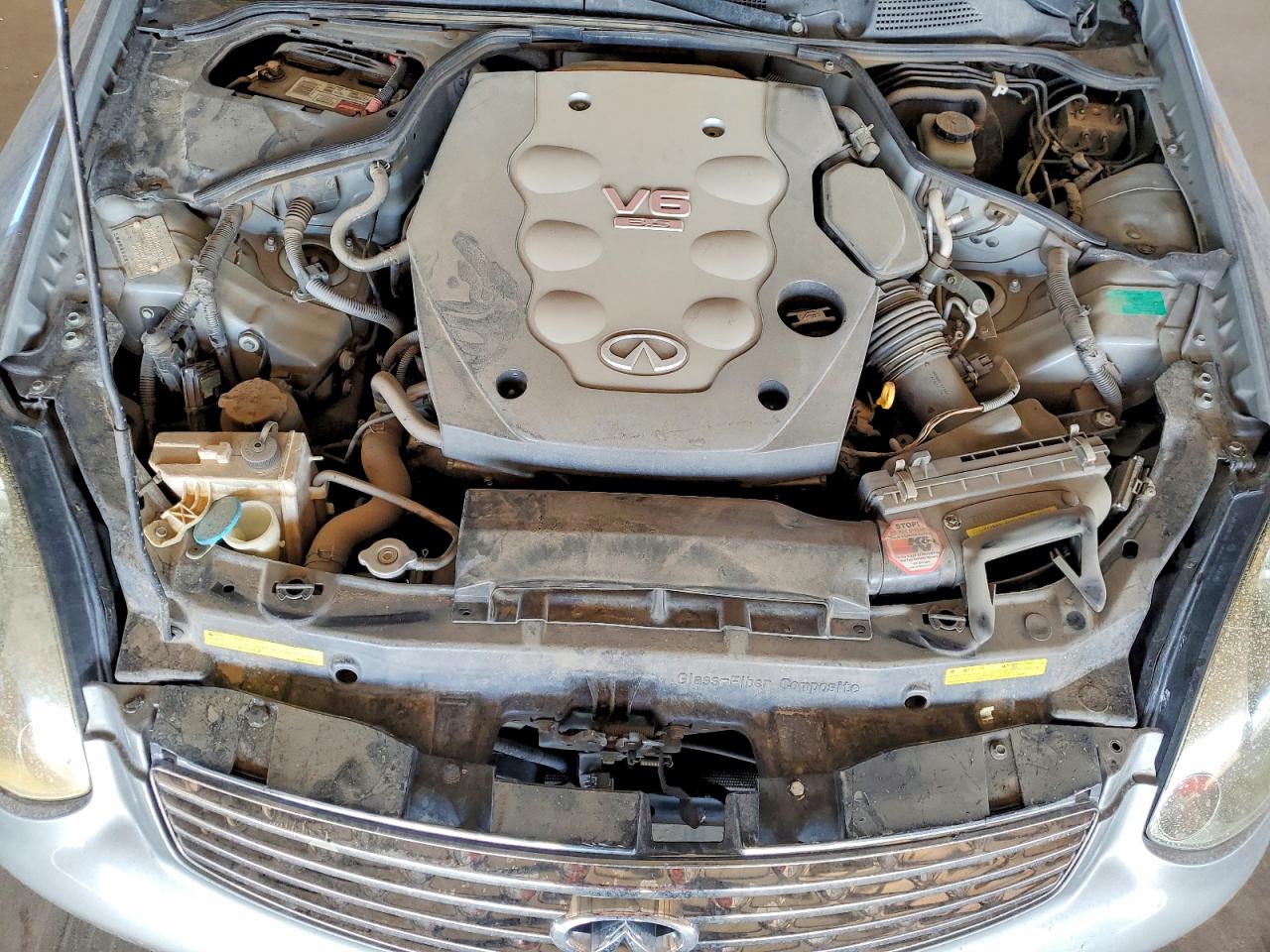 2004 Infiniti G35 Base Серый vin: JNKCV54E44M308397