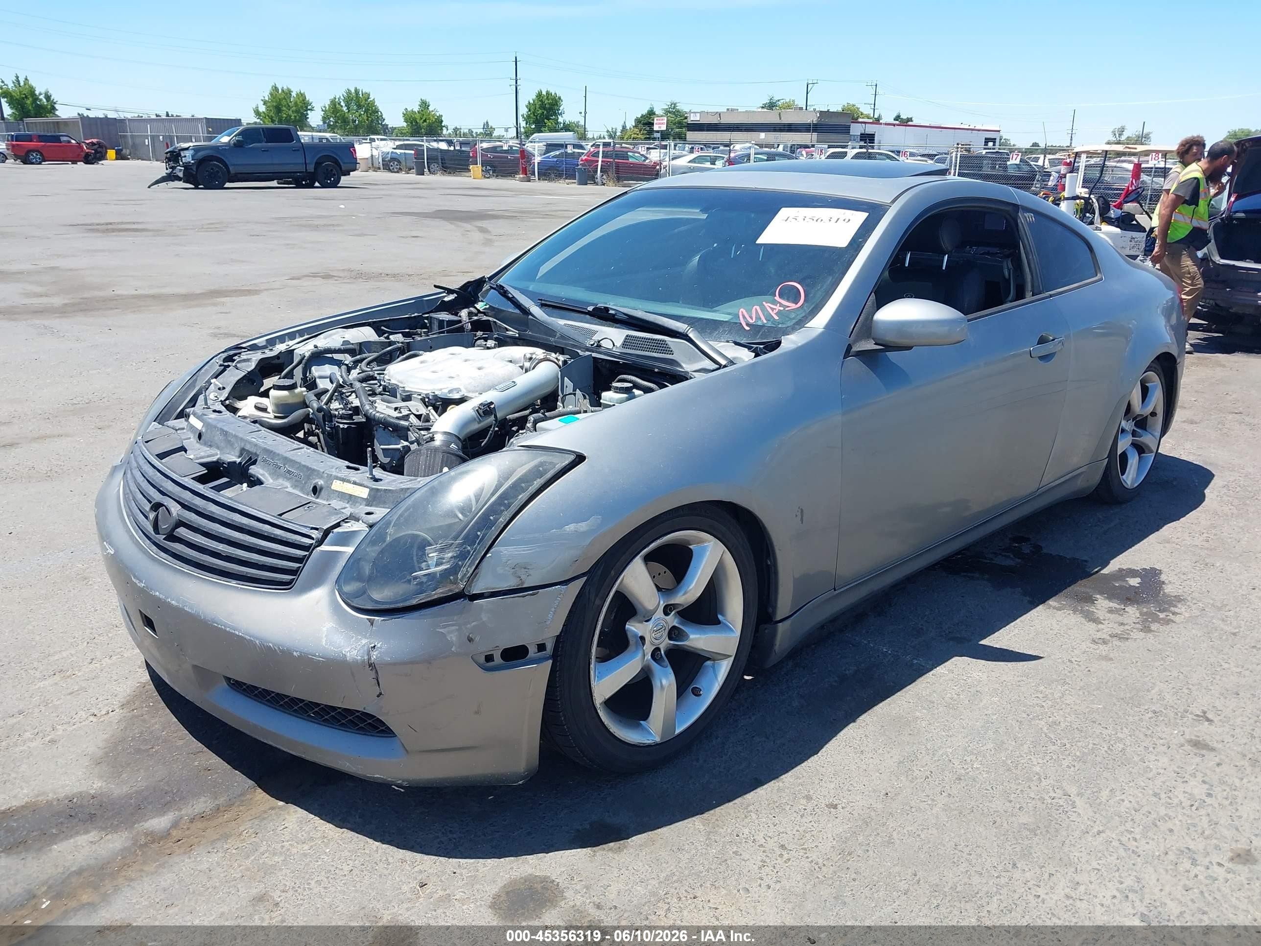 2004 Infiniti G35 Gray vin: JNKCV54E44M808964