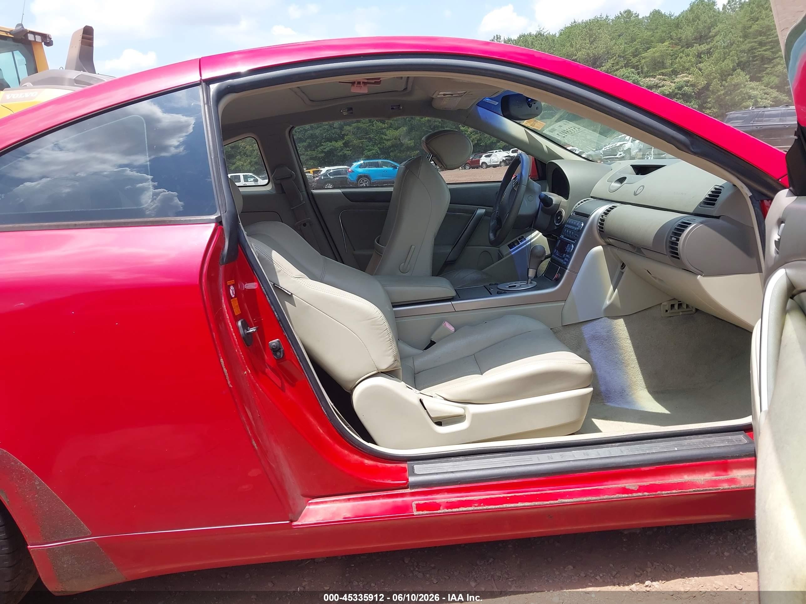 2004 Infiniti G35   Red vin: JNKCV54E44M827692
