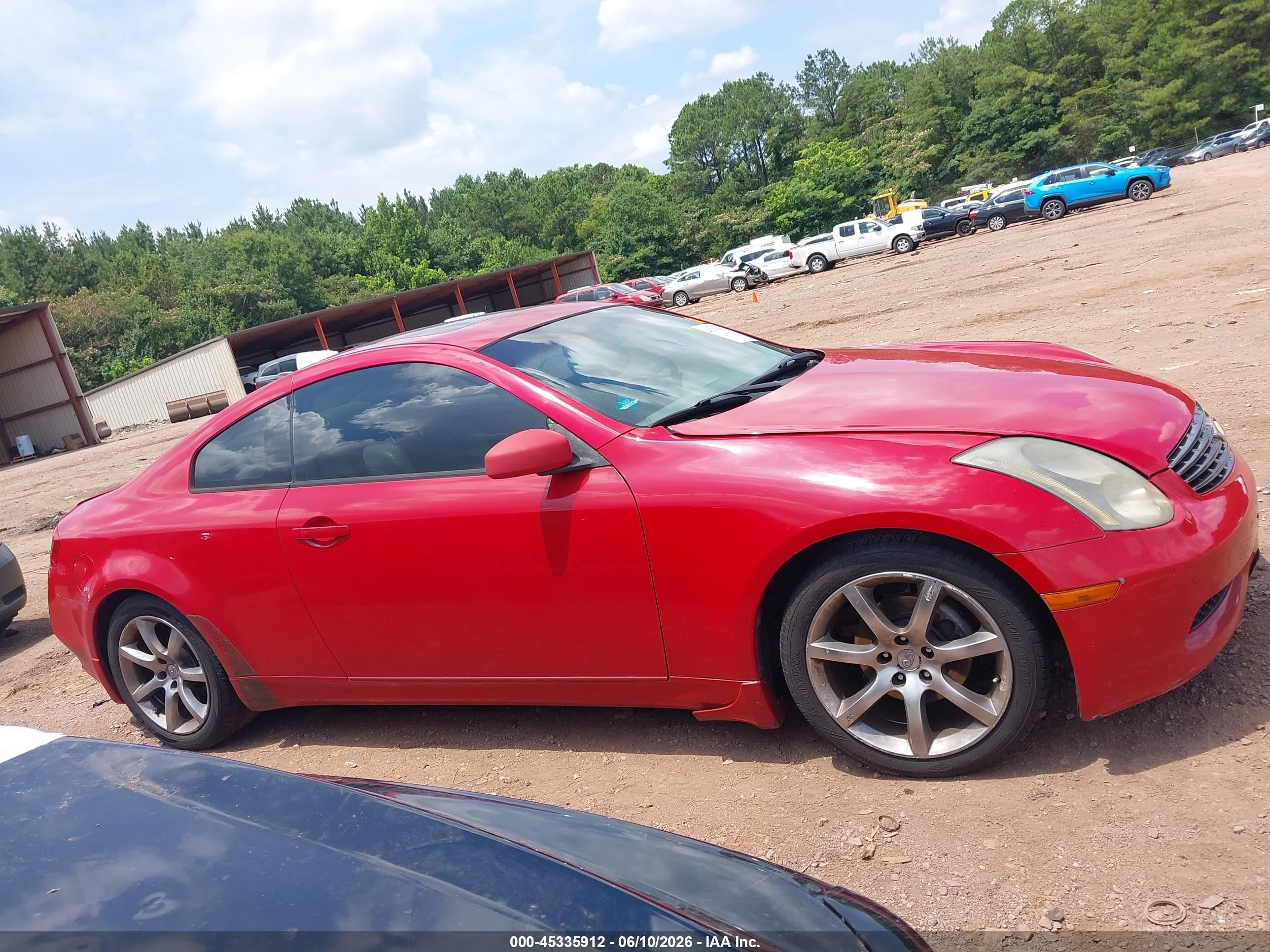 2004 Infiniti G35   Red vin: JNKCV54E44M827692