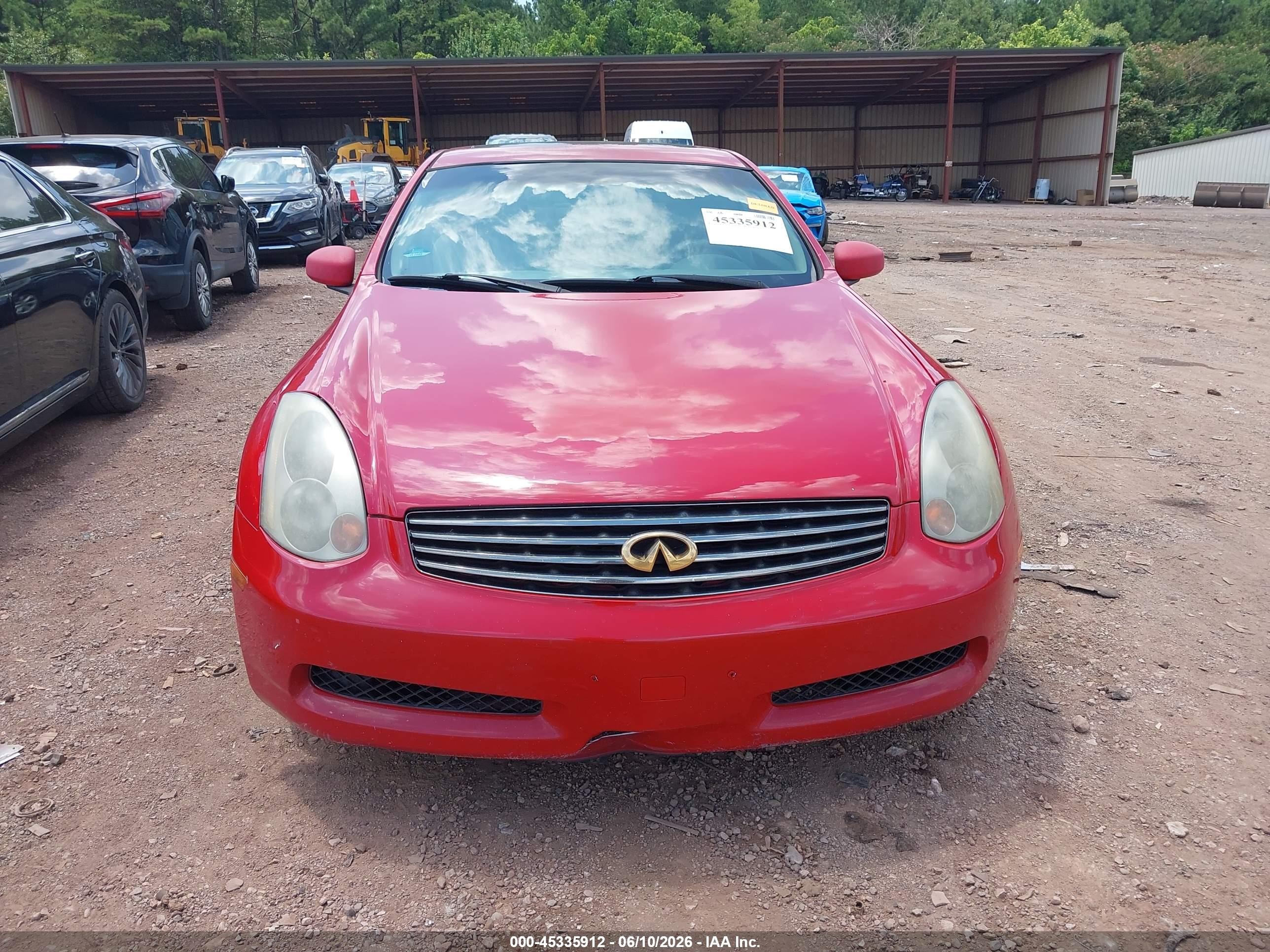 2004 Infiniti G35   Red vin: JNKCV54E44M827692