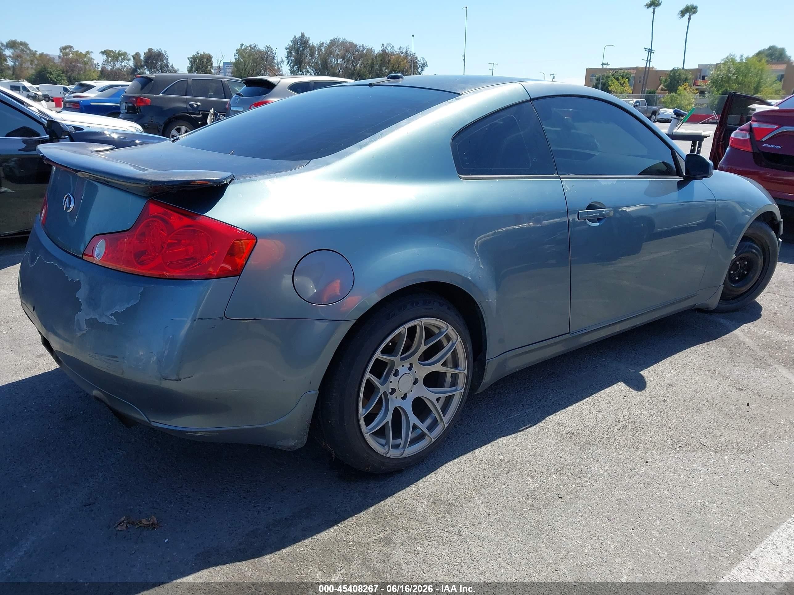 2005 Infiniti G35   Blue vin: JNKCV54E45M415967