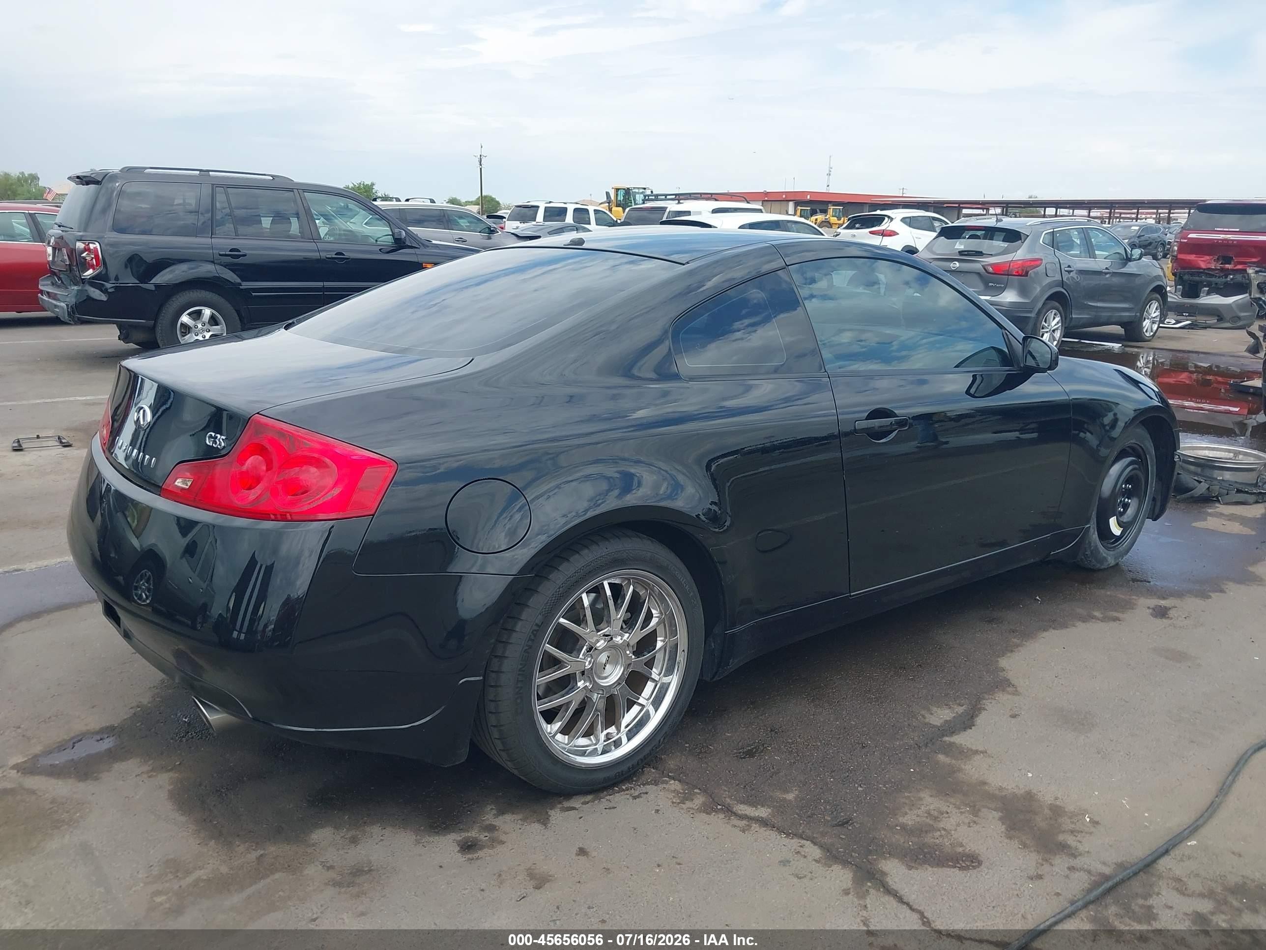 2007 Infiniti G35   Черный vin: JNKCV54E47M902895