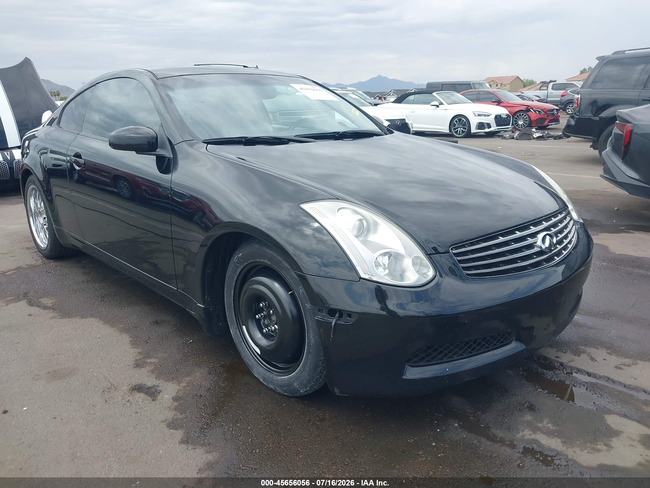2007 Infiniti G35   Черный vin: JNKCV54E47M902895