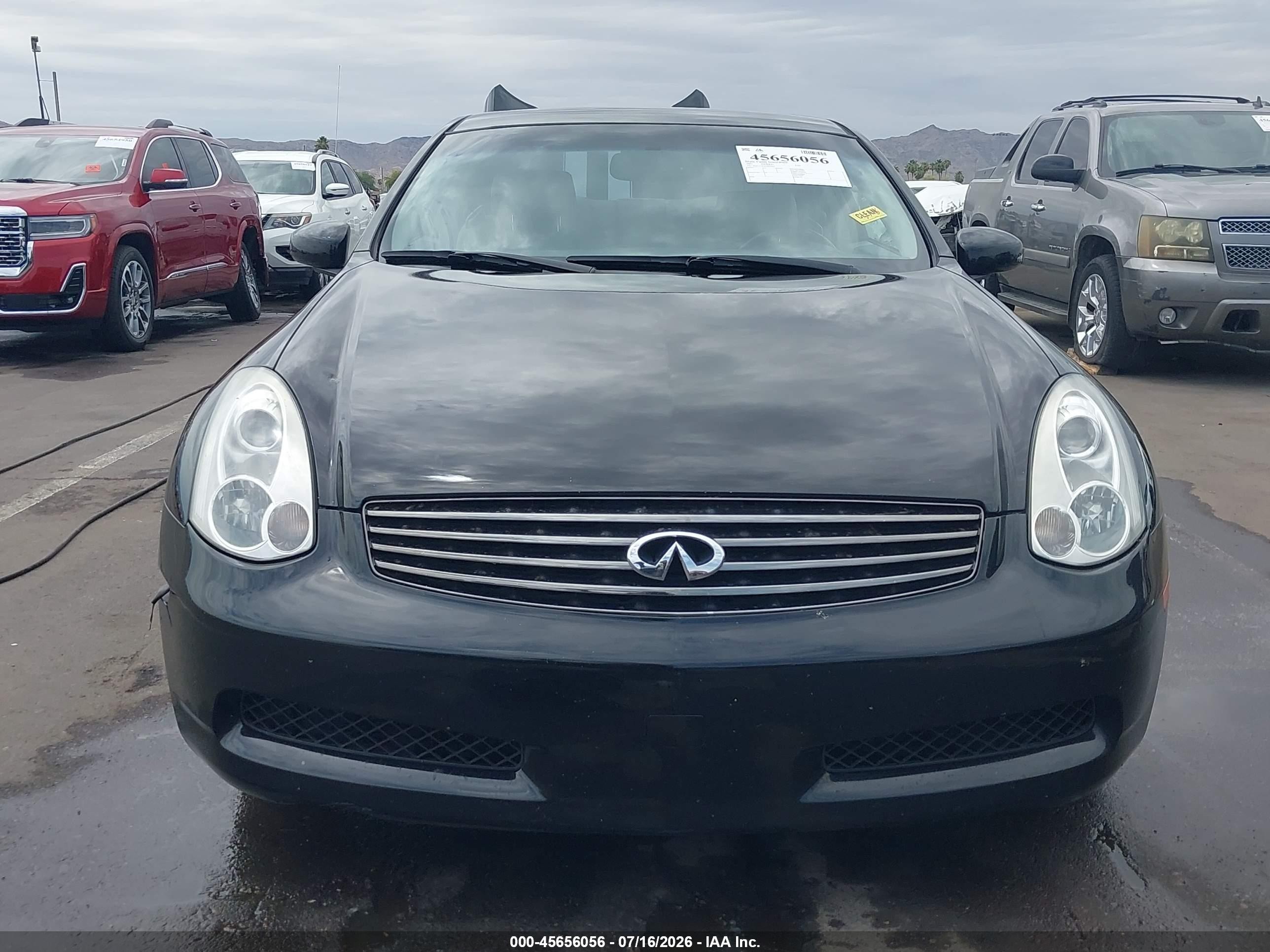 2007 Infiniti G35   Черный vin: JNKCV54E47M902895