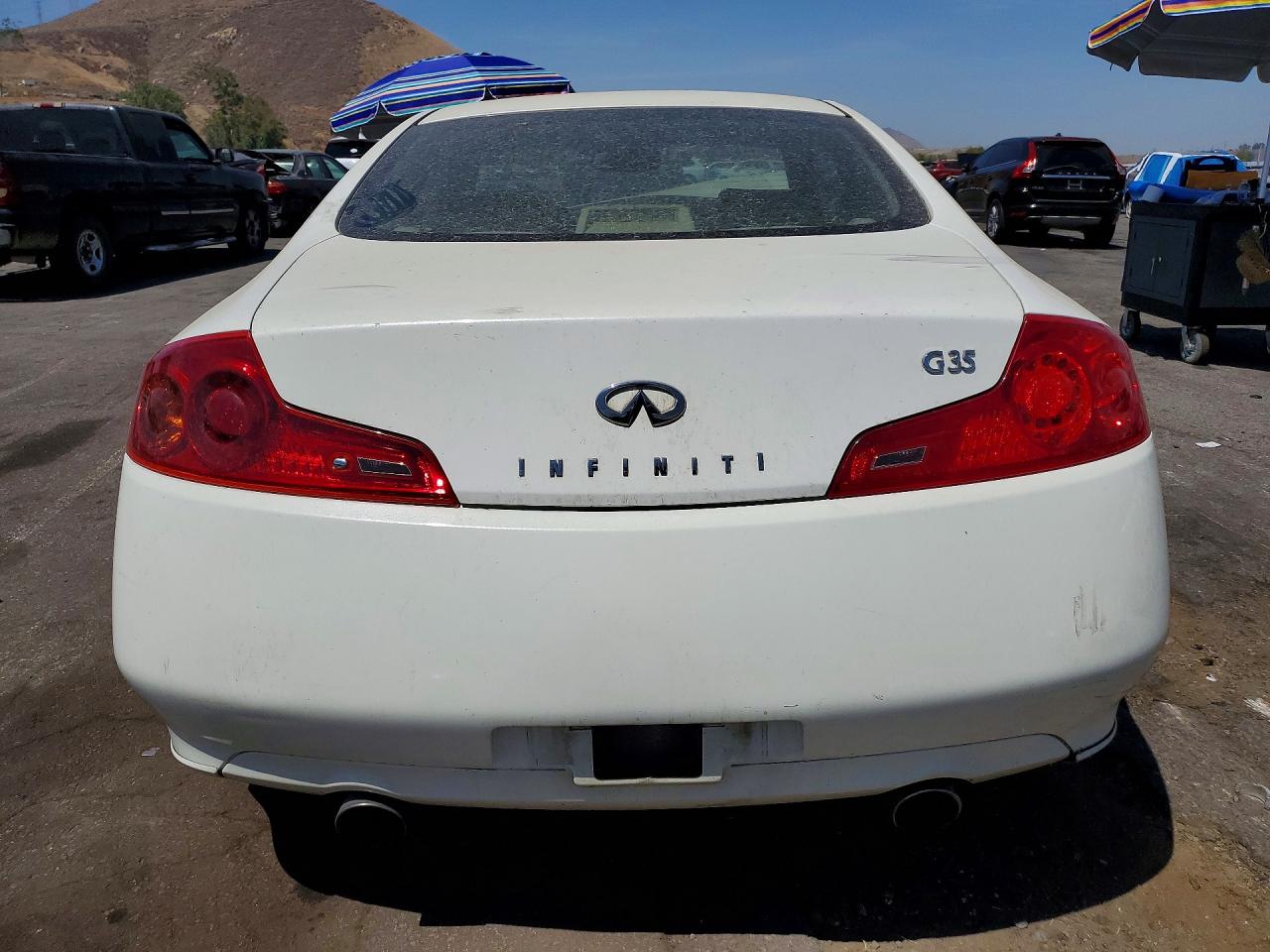 2007 Infiniti G35 Base White vin: JNKCV54E47M904792