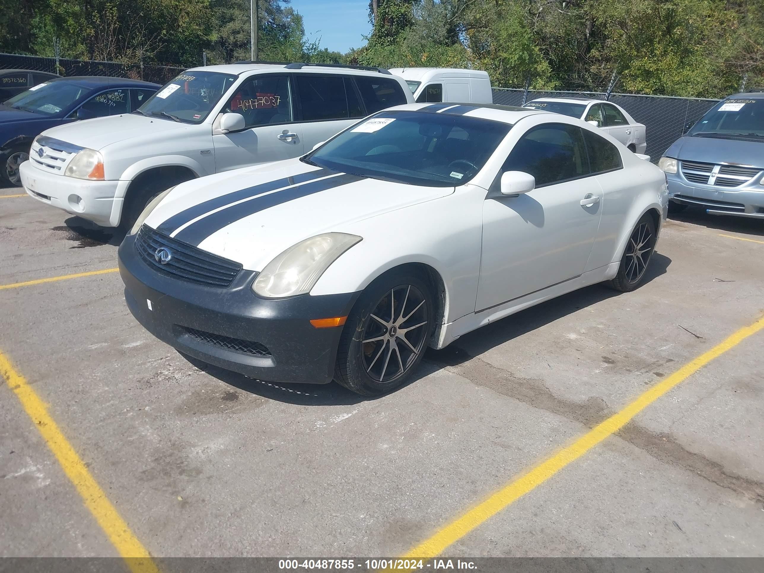 2007 Infiniti G35   White vin: JNKCV54E47M908812
