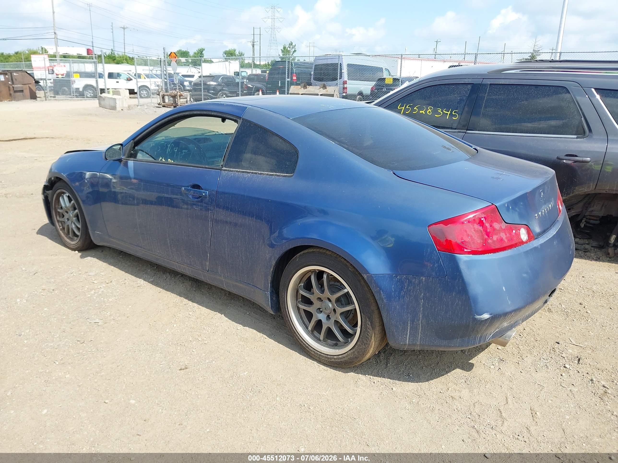 2005 Infiniti G35   Blue vin: JNKCV54E55M401205