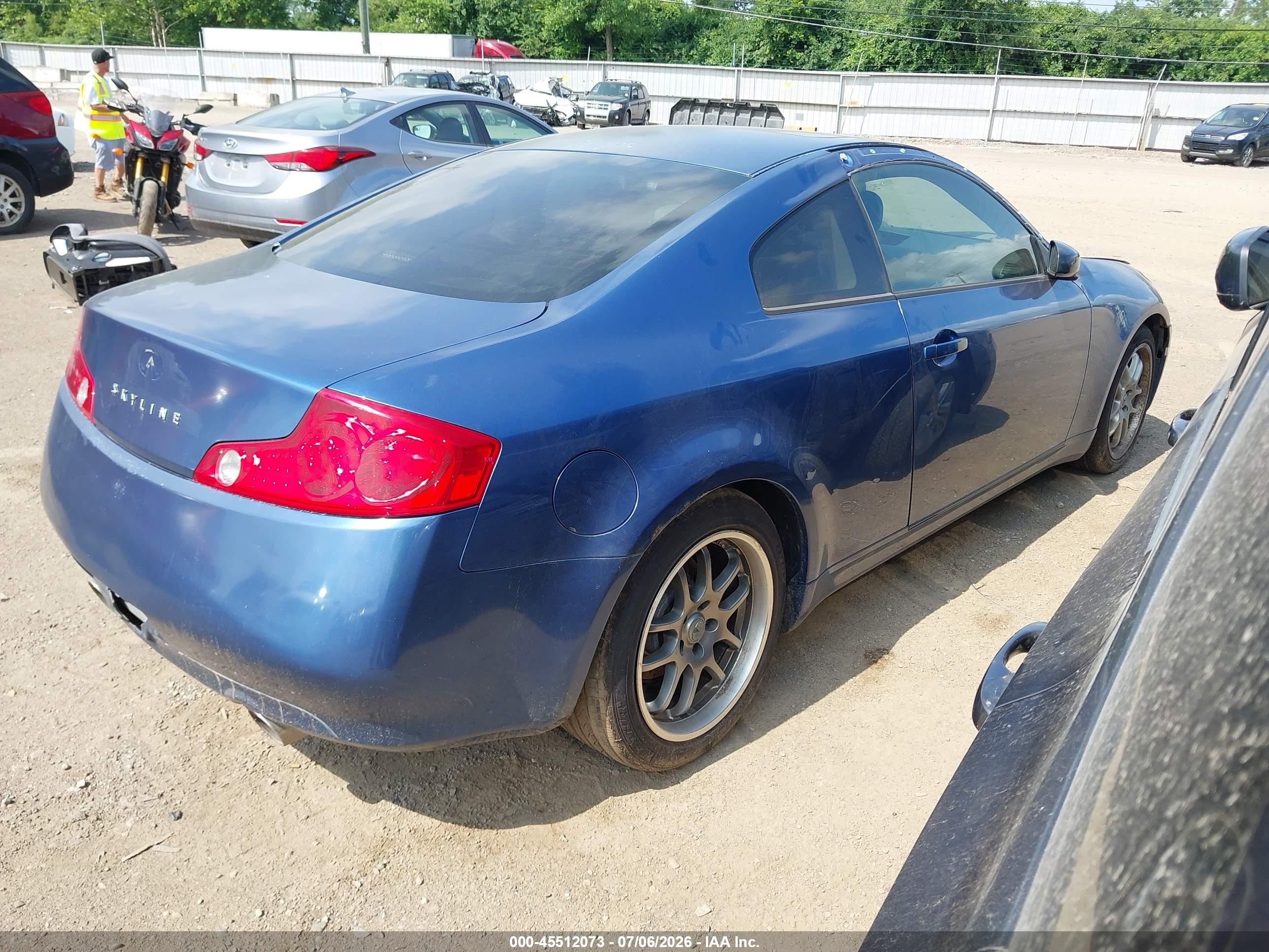 2005 Infiniti G35   Blue vin: JNKCV54E55M401205