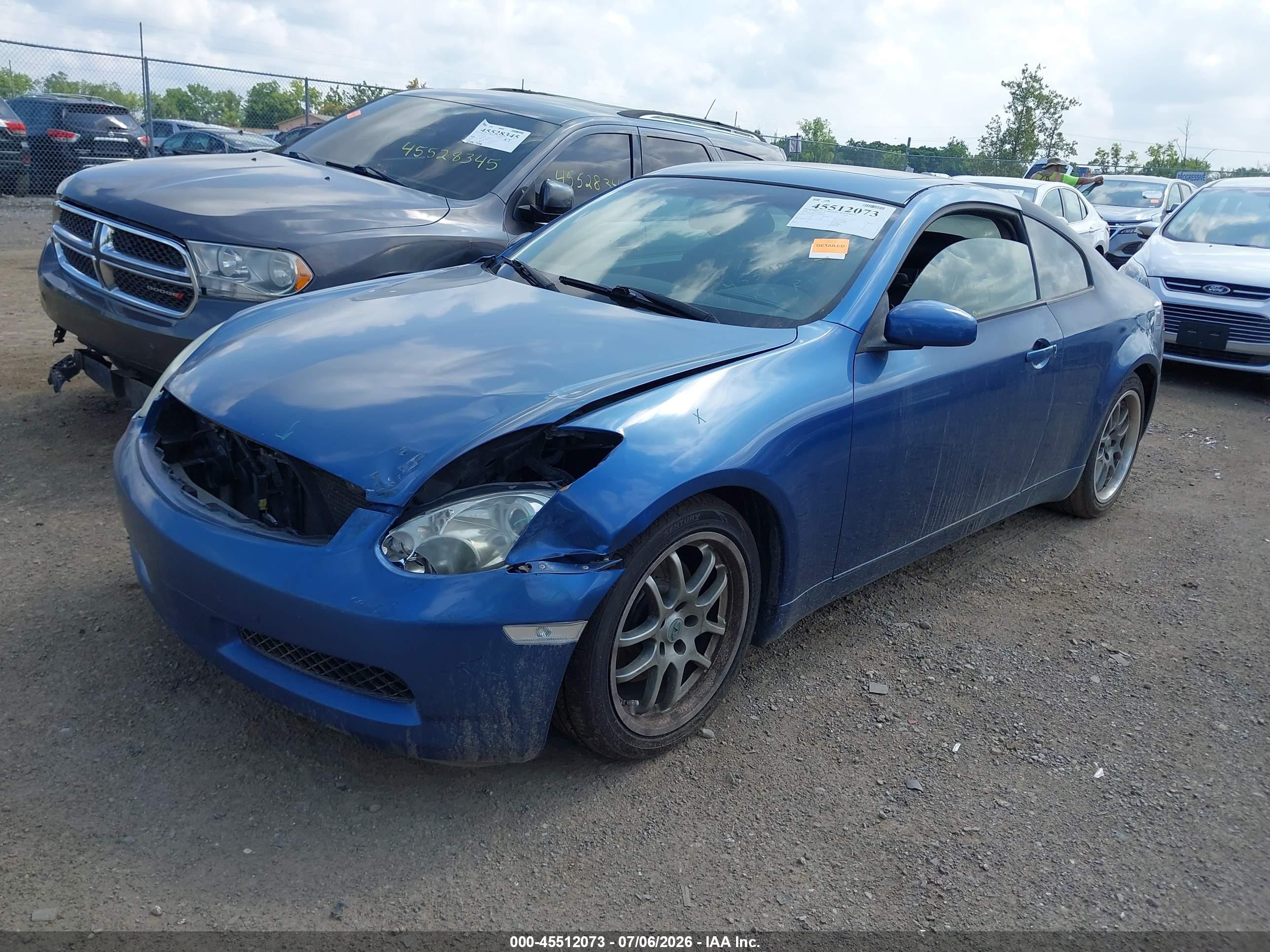 2005 Infiniti G35   Blue vin: JNKCV54E55M401205