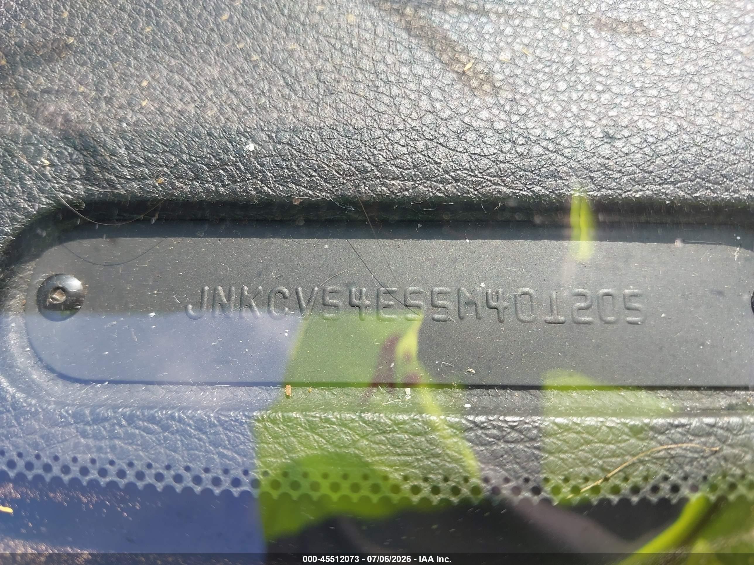 2005 Infiniti G35   Blue vin: JNKCV54E55M401205